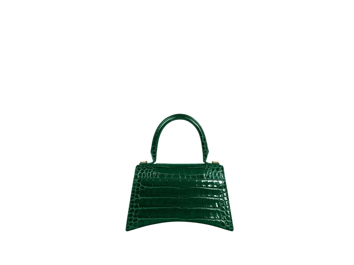 Balenciaga o1tr1nto0126 Size: OS / Hourglass Small Handbag in Green Size ONE SIZE - 2 Thumbnail