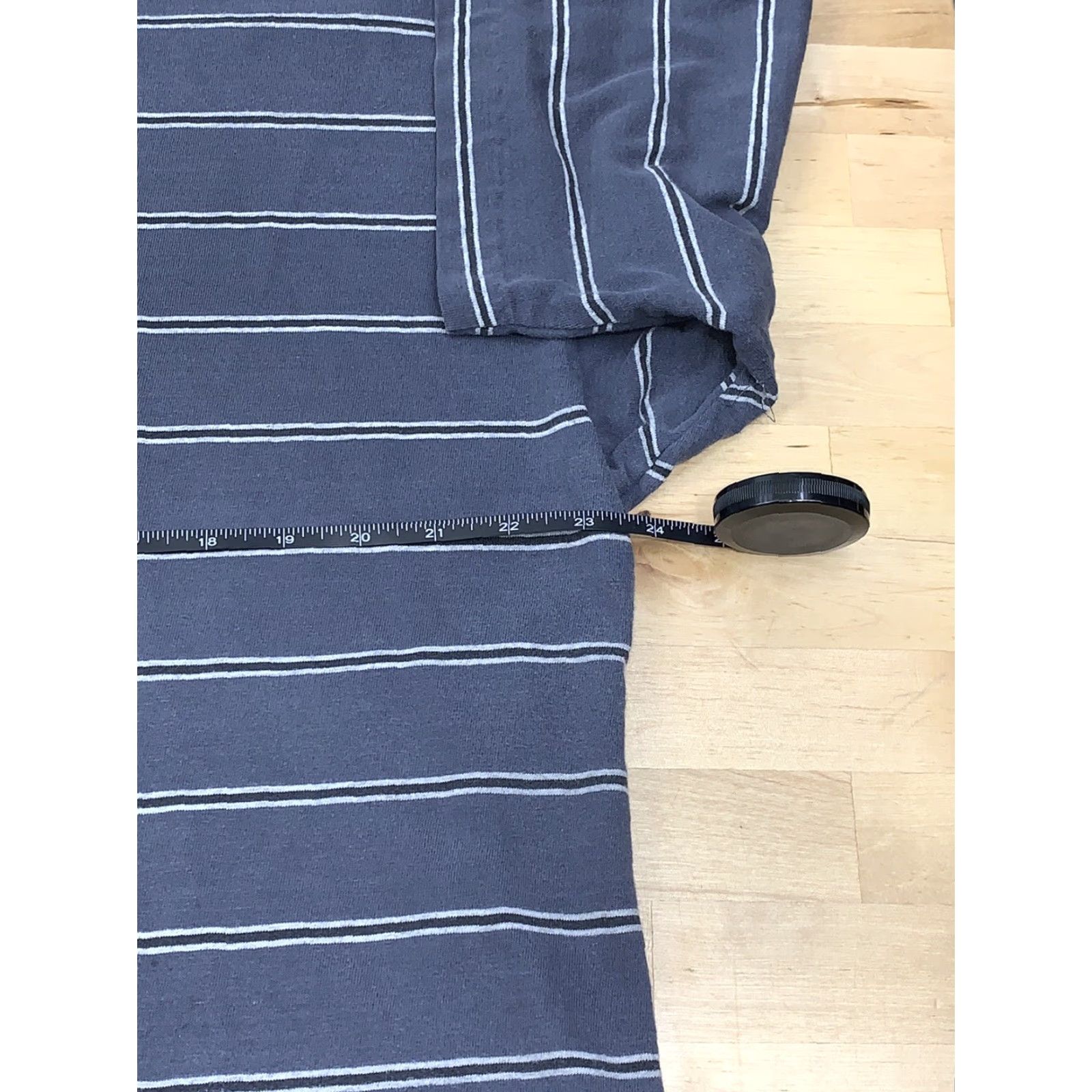 Vintage VINTAGE McIntosh & Seymour T Shirt Striped Henley Blue Short Sleeve L Mens 4221 Size US L / EU 52-54 / 3 - 5 Thumbnail