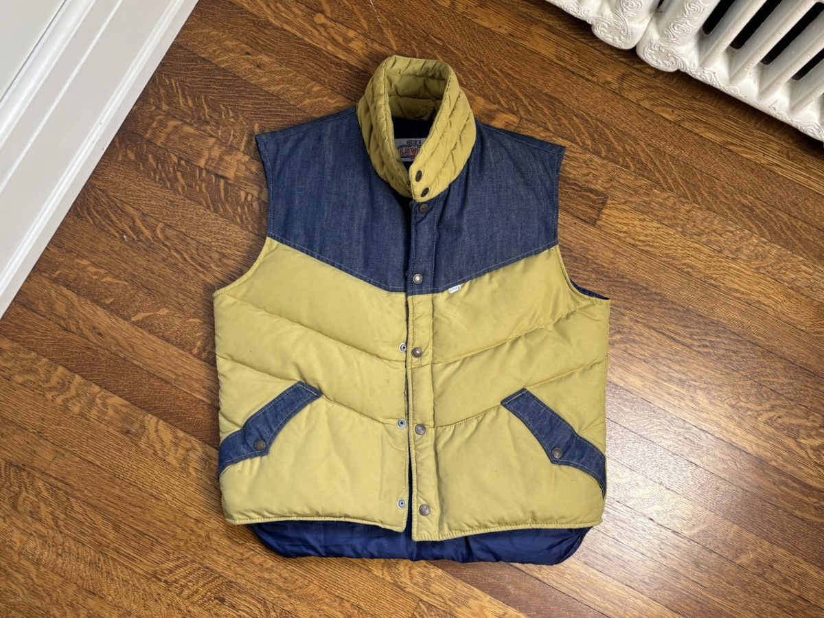 Levi's 1970s Levis Ski Vest 70s Vintage Levi's Denim Down Jacket Size US M / EU 48-50 / 2 - 18 Thumbnail