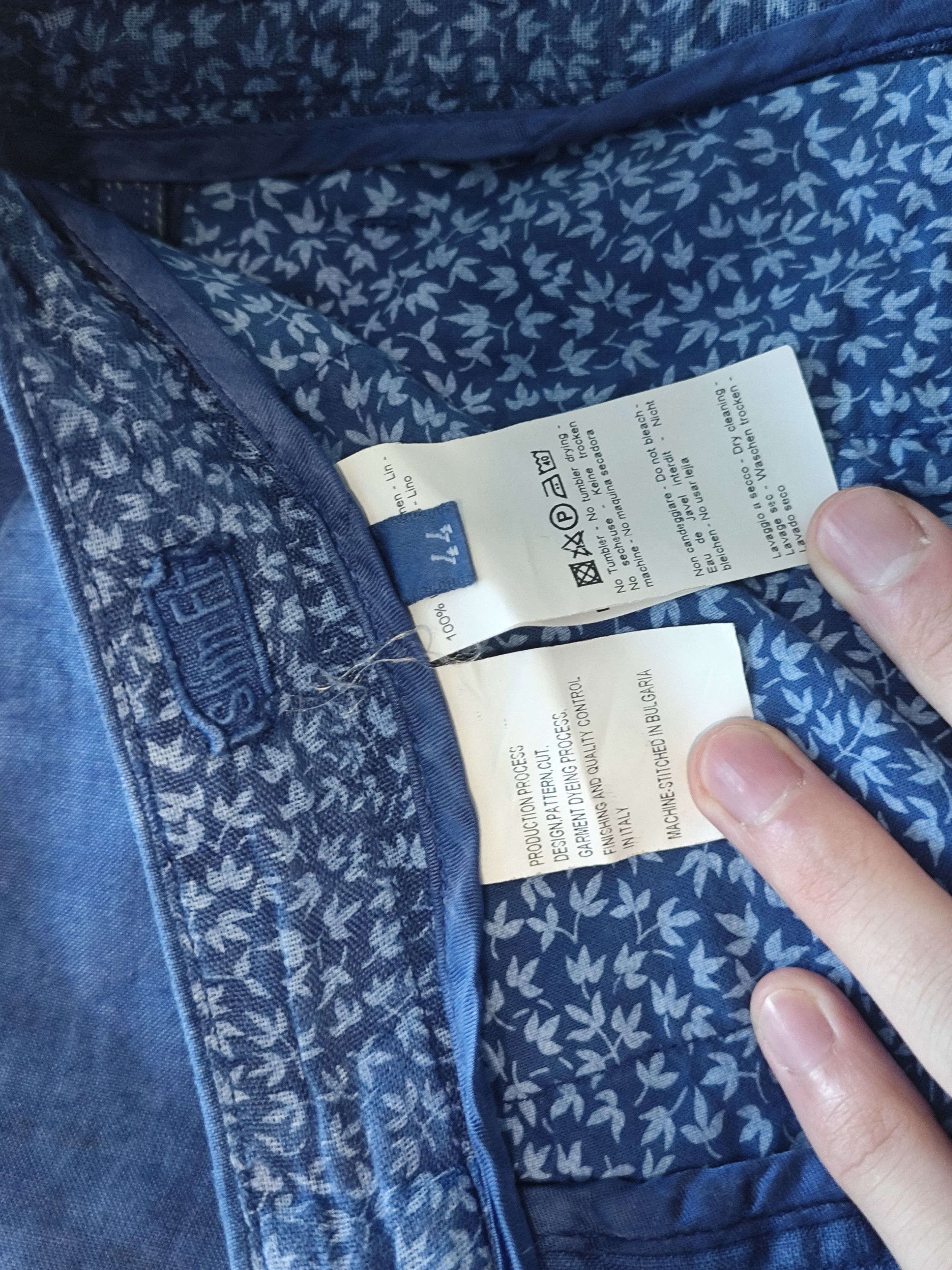 120% Lino 120% Lino Navy Shorts Size US 28 / EU 44 - 4 Thumbnail
