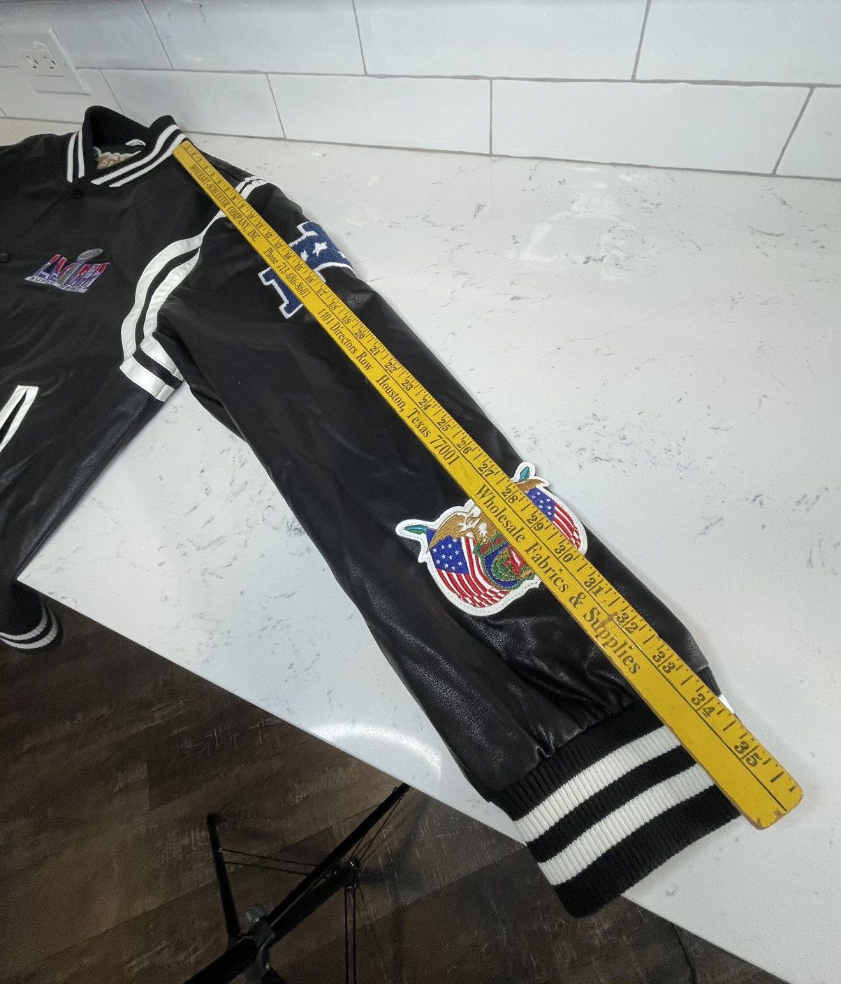 The Unbranded Brand Super Bowl LVIII NFL Embroidered Unbranded Faux Jacket VGC Size US XXL / EU 58 / 5 - 7 Thumbnail