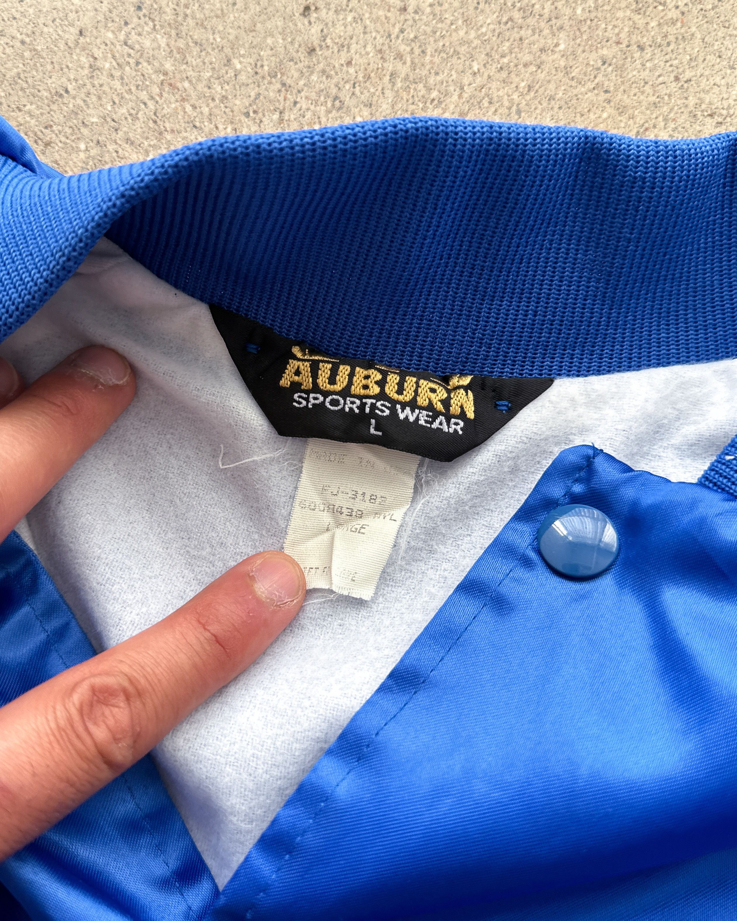 Vintage Vintage 90s Auburn Florida State Seminoles Jacket Satin Blue Size US L / EU 52-54 / 3 - 4 Thumbnail