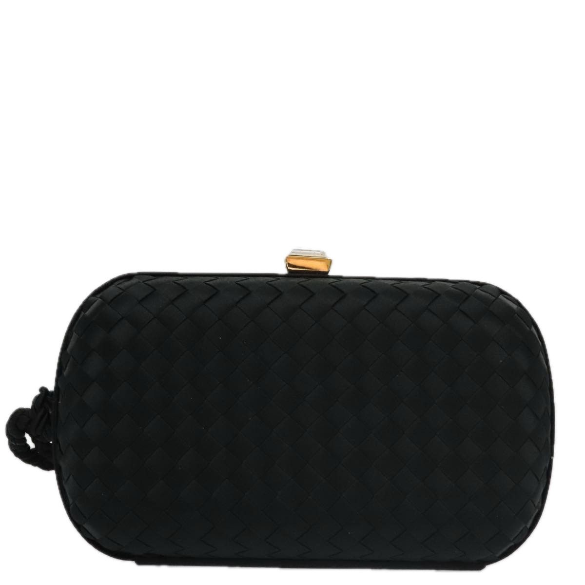 Bottega Veneta Knot Black Silk Clutch Bag (Pre-Owned) Size ONE SIZE - 1 Thumbnail