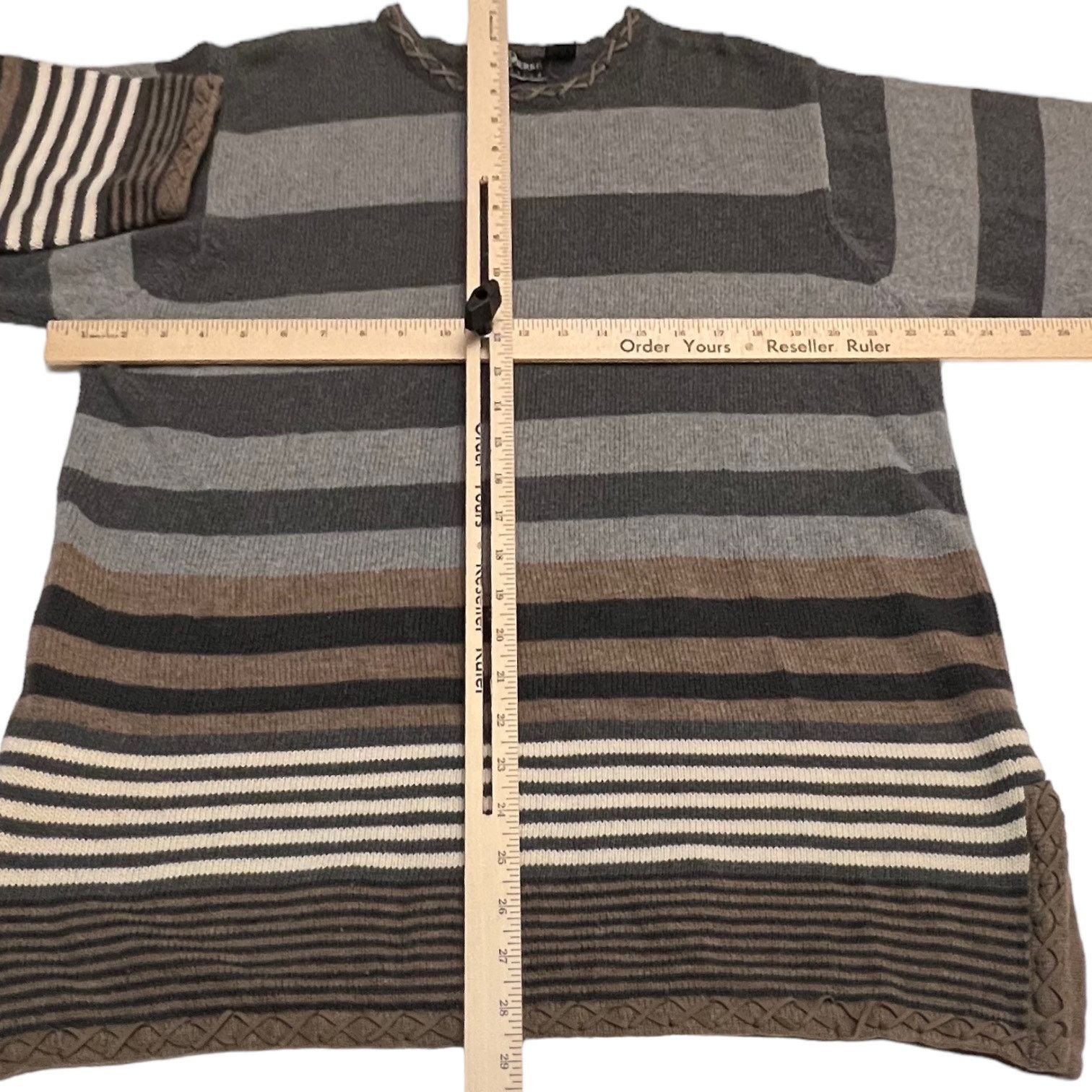 Other Jean Pierre Collection Women's Stripe Pullover Sweater Size L / US 10 / IT 46 - 6 Thumbnail