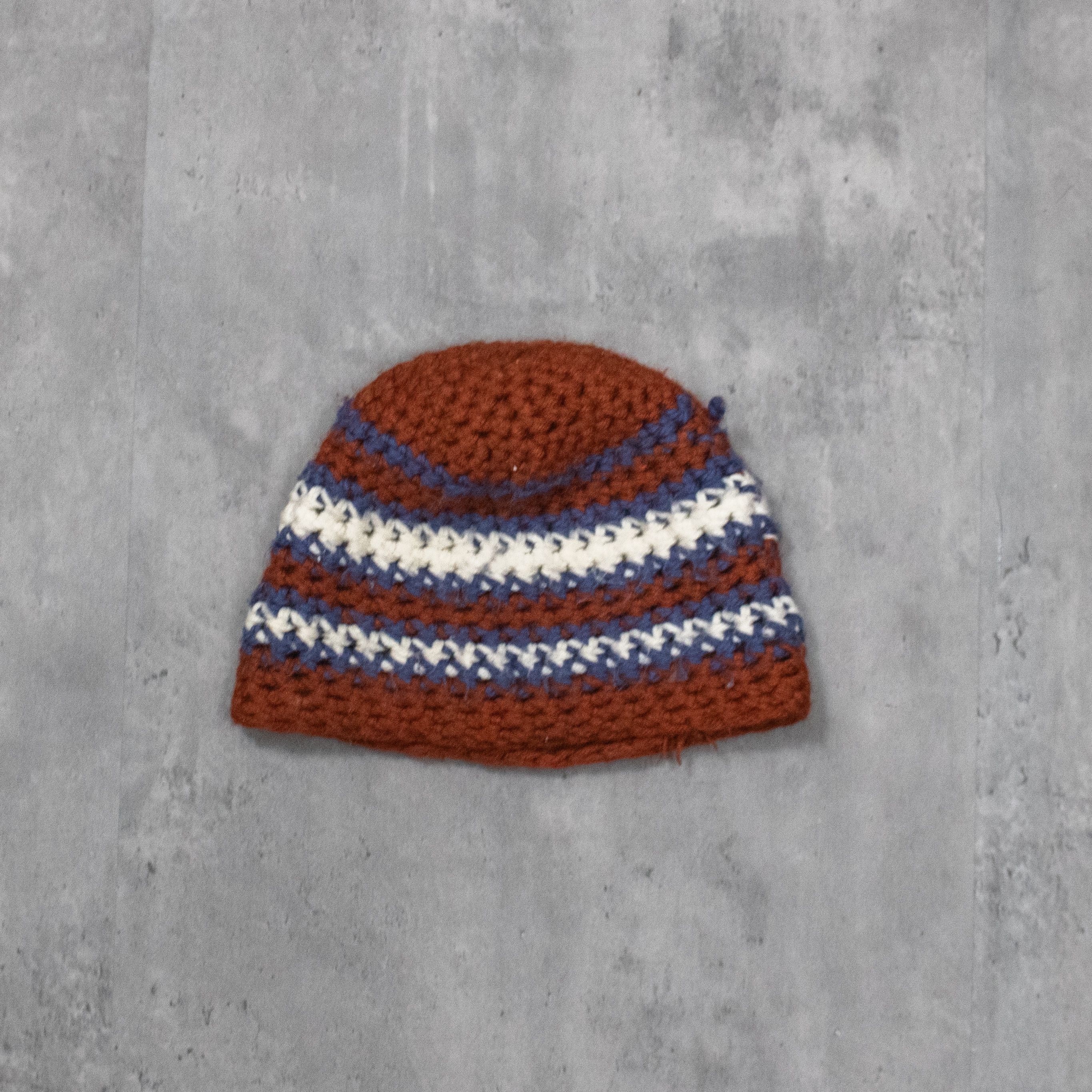 Handmade VIntage VTG Y2K 2000's 00's Handmade Knitted Skull Cap Size ONE SIZE - 1 Thumbnail