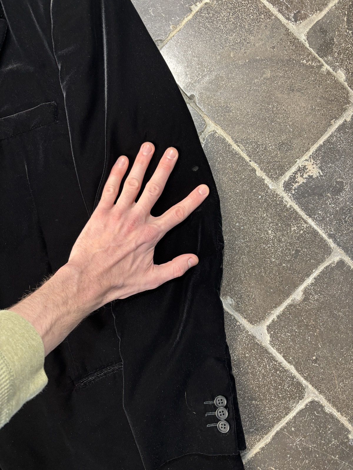 Emporio Armani F/W 2000 Emporio Armani Blazer Velvet Tuxedo Jacket Vintage Size 52R - 12 Thumbnail