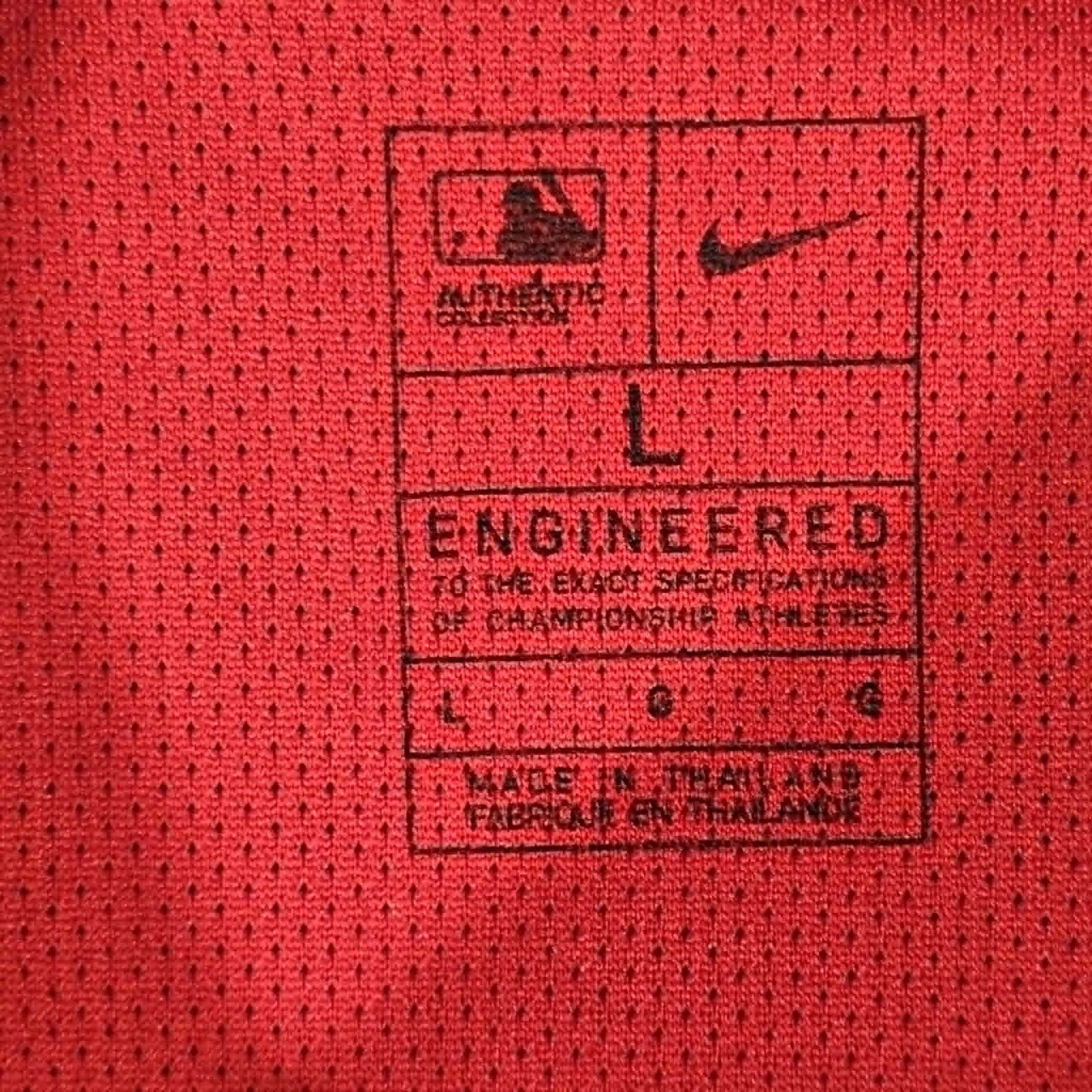 Nike Washington Nationals MLB Warm Up Short Sleeve Jacket Shirt Size US L / EU 52-54 / 3 - 6 Thumbnail