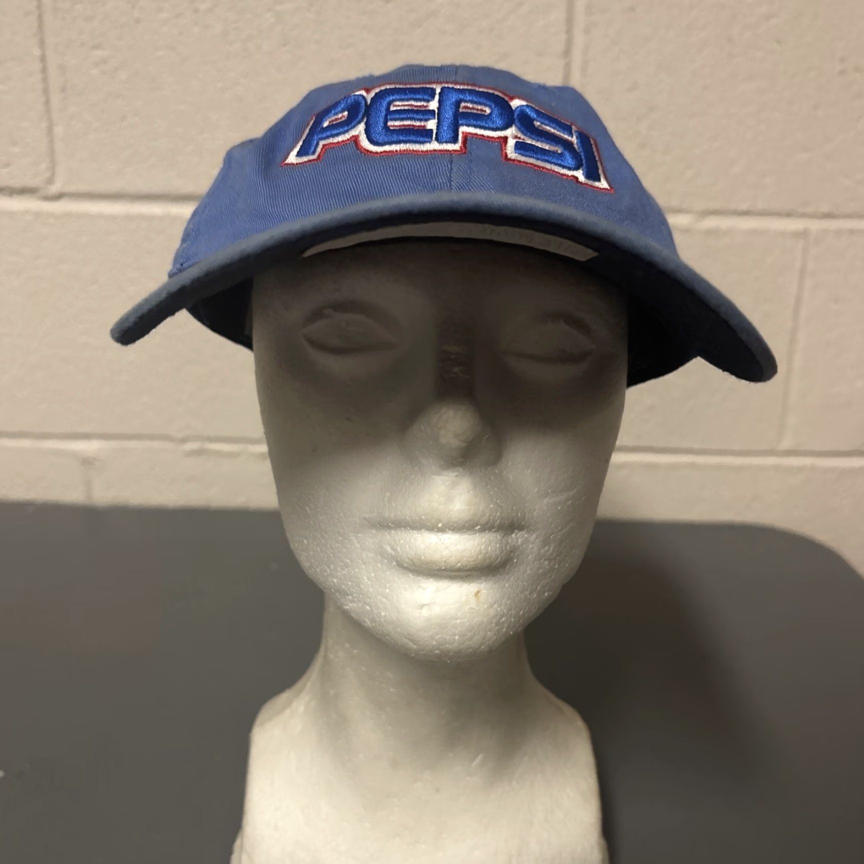 Vintage Ahead Pepsi Headwear Blue Hat Baseball Cap Adjustable NWT Extreme Fit Unisex Adults Cotton Cap Men Women Adjustable Blue NWT Size ONE SIZE - 2 Thumbnail