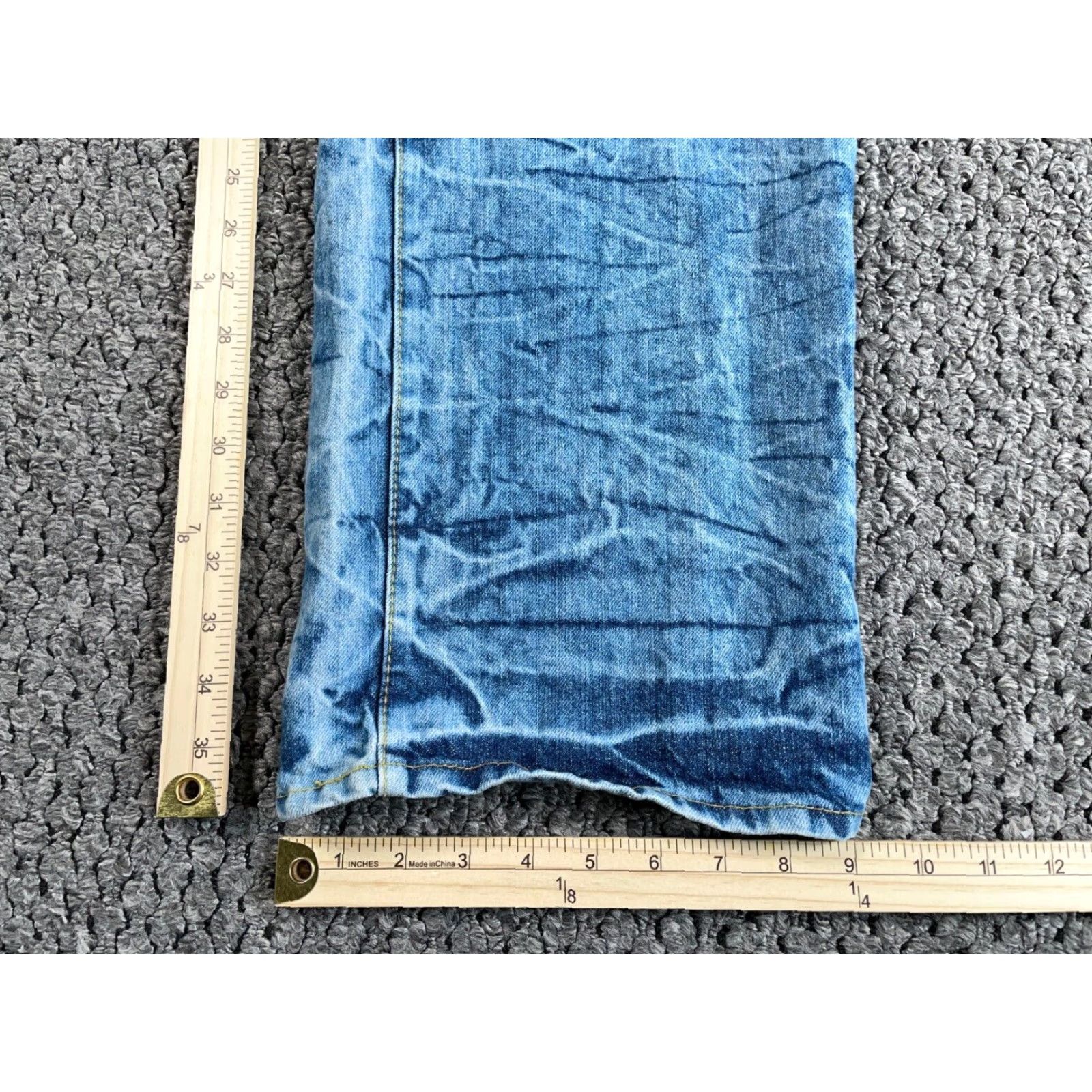 Rocawear VINTAGE Rocawear 90s Baggy Tapered Jeans Men's 44 x 36 Acid Wash Blue Denim Size US 44 / EU 60 - 5 Thumbnail