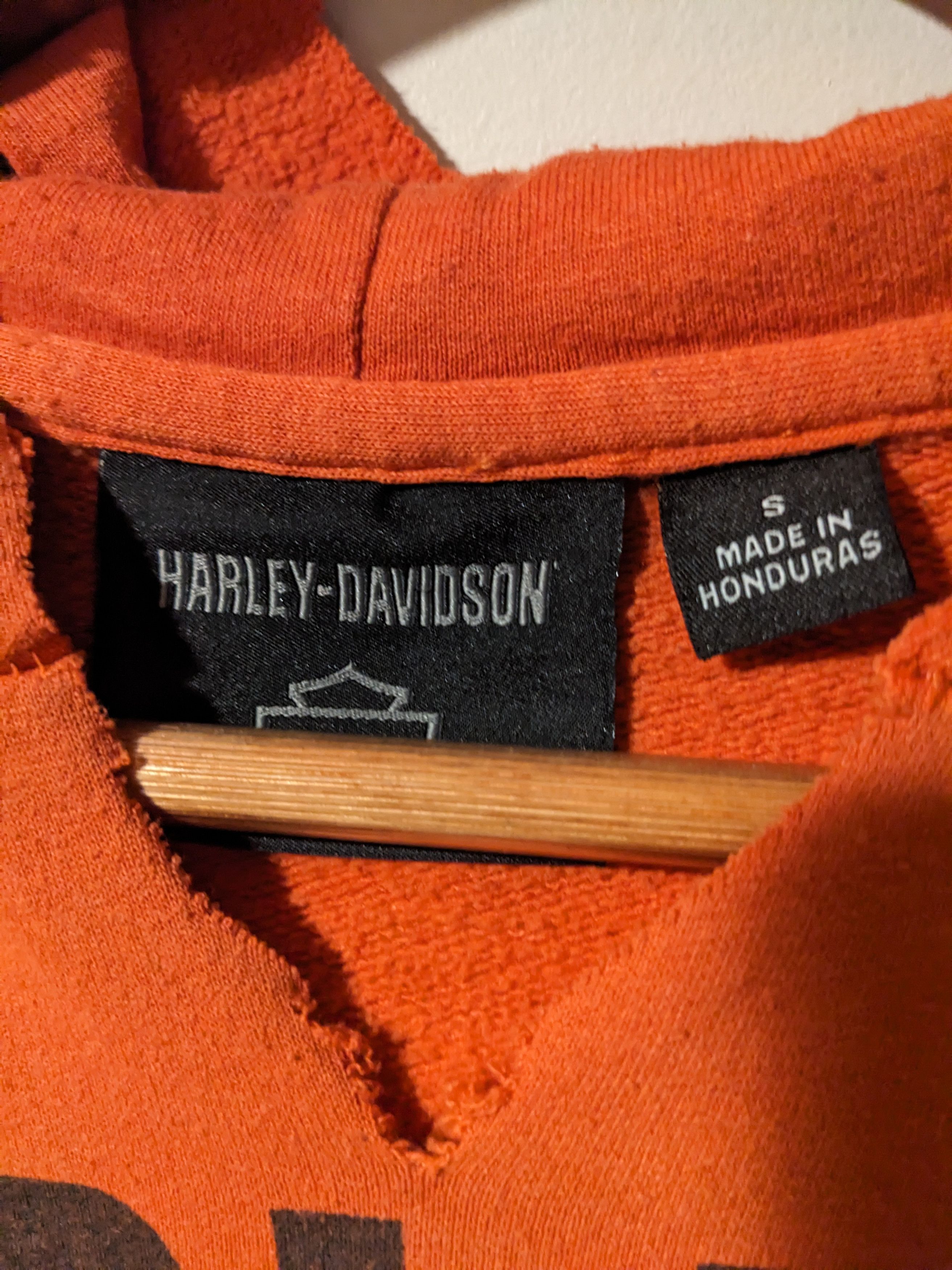 Harley Davidson × Vintage Vintage Y2K Harley Davidson Spell Out Logo Motorcycle Hoodie Size US S / EU 44-46 / 1 - 3 Thumbnail
