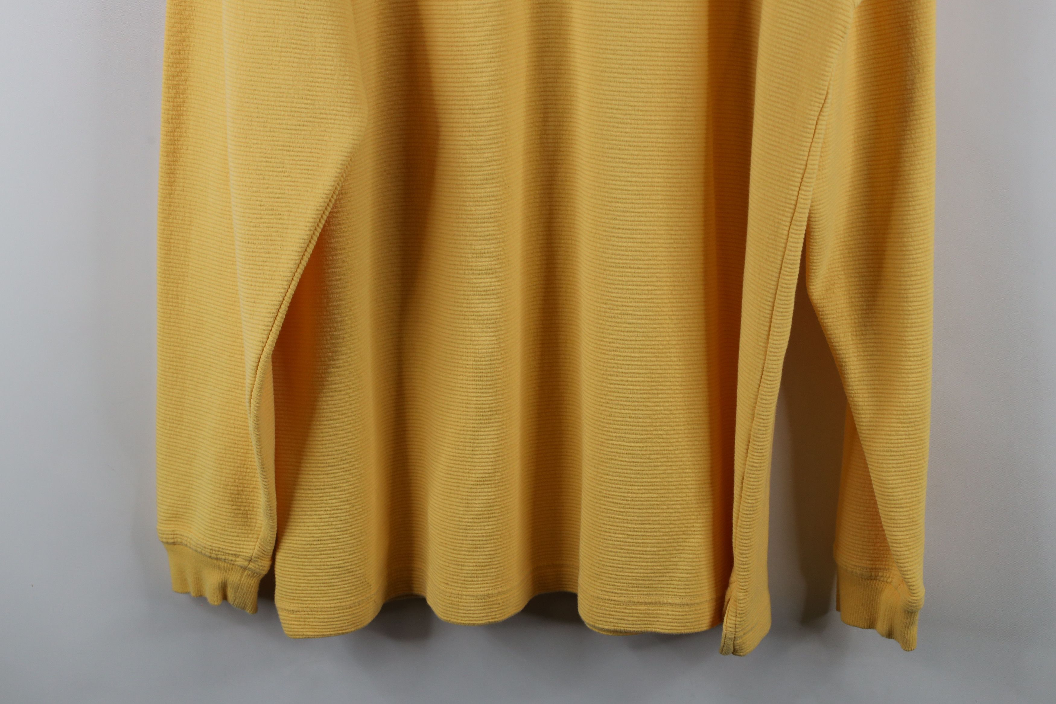Vintage Vintage 90s Streetwear Long Sleeve Rugby Polo Shirt Yellow Size US M / EU 48-50 / 2 - 11 Thumbnail