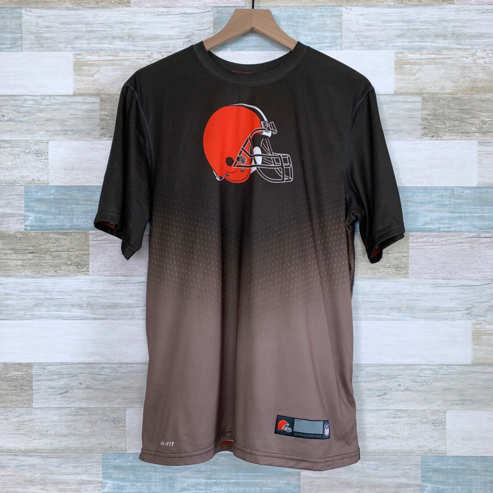 Nike Nike NFL Cleveland Browns Dri Fit Tee Brown Orange Mens M Size US M / EU 48-50 / 2 - 1 Thumbnail