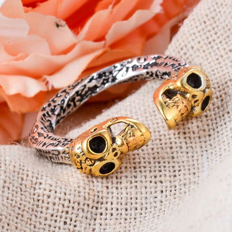 Designer × Jewelry Retro Skull Head Ring Size ONE SIZE - 1 Thumbnail