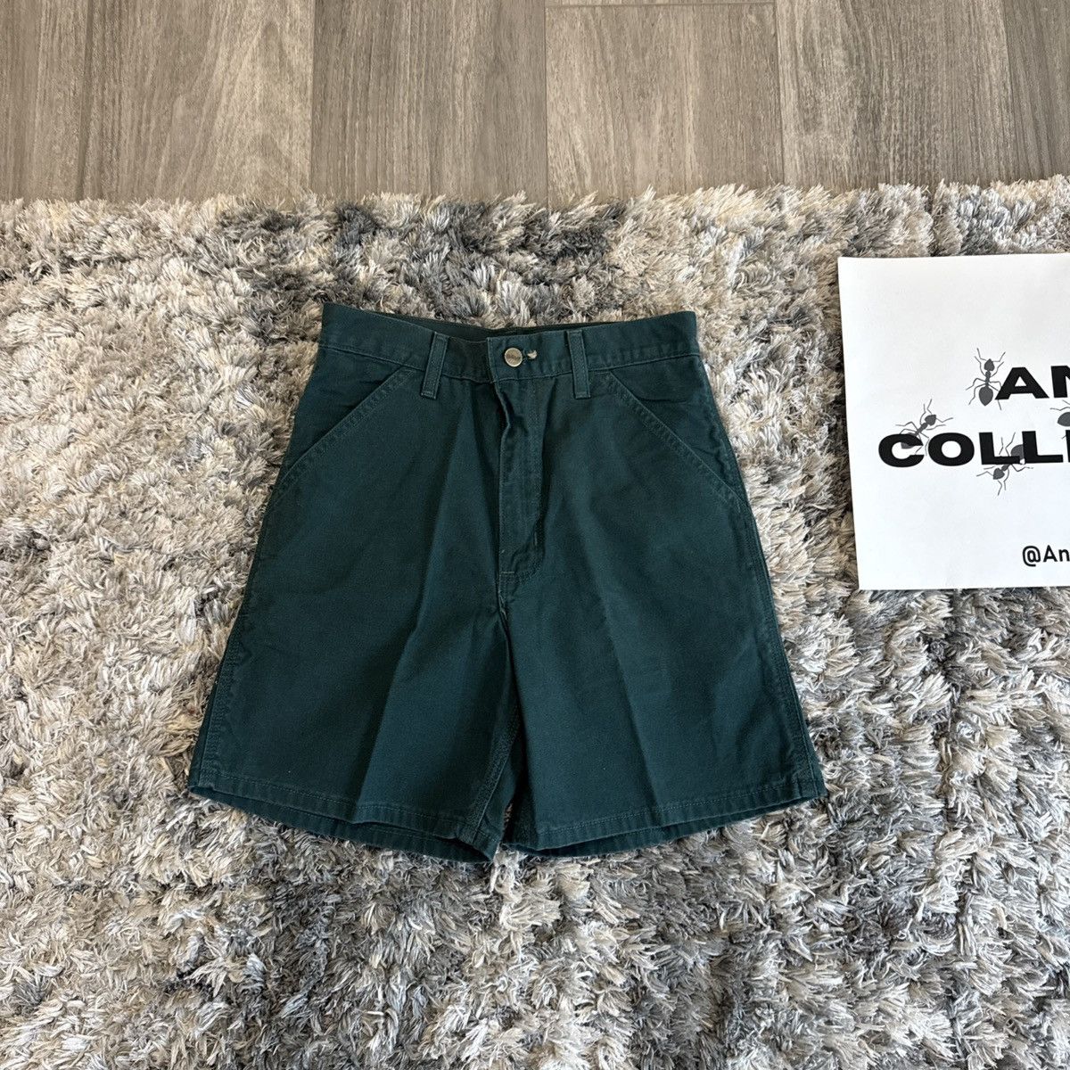 Carhartt BNWT Vintage 90s Carhartt B30 EVG Green Denim Jorts GRAIL 28 Size US 28 / EU 44 - 8 Thumbnail