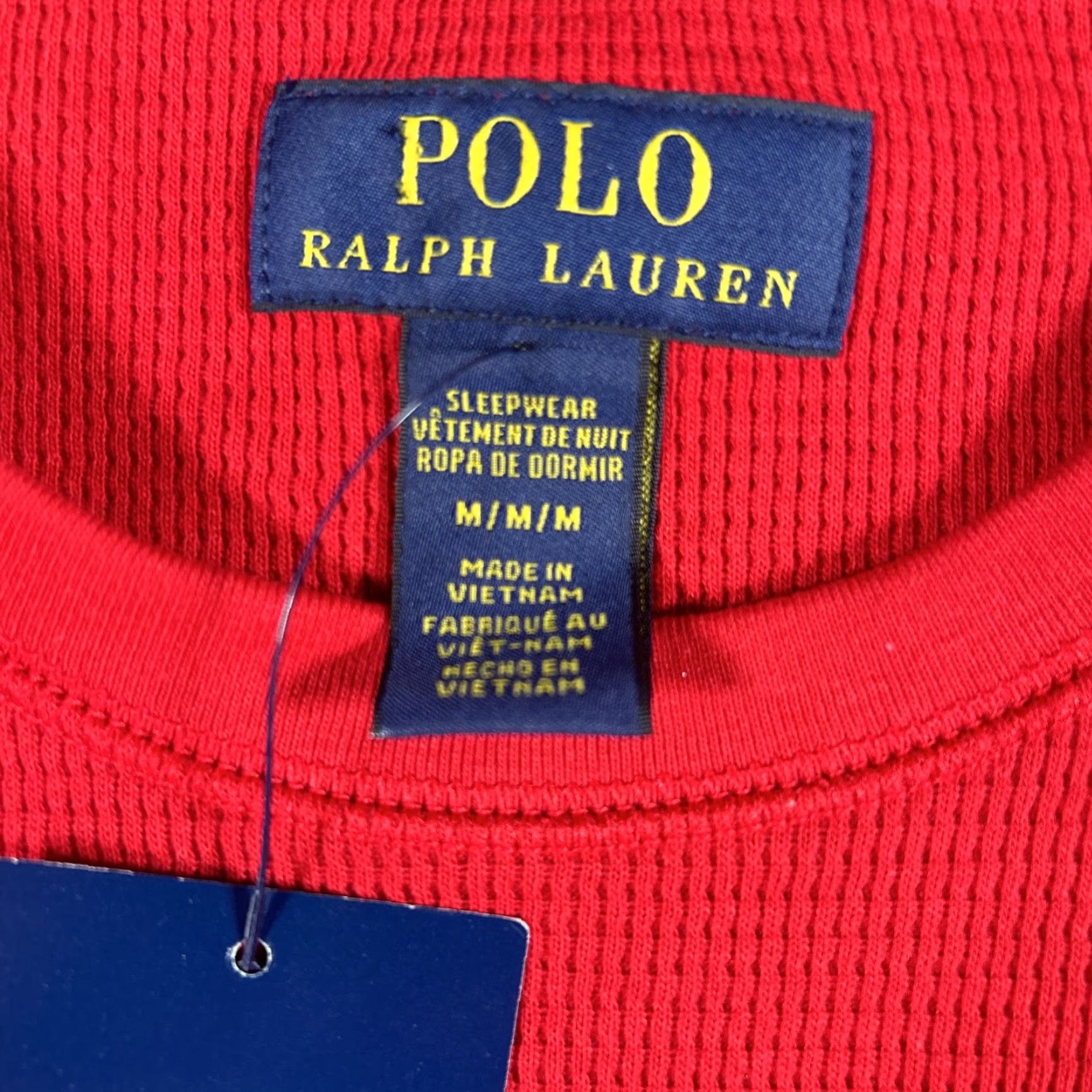 Polo Ralph Lauren VINTAGE Polo Ralph Lauren Pullover Sweater Crew Neck Mens M Red Sleepwear Size US M / EU 48-50 / 2 - 5 Thumbnail