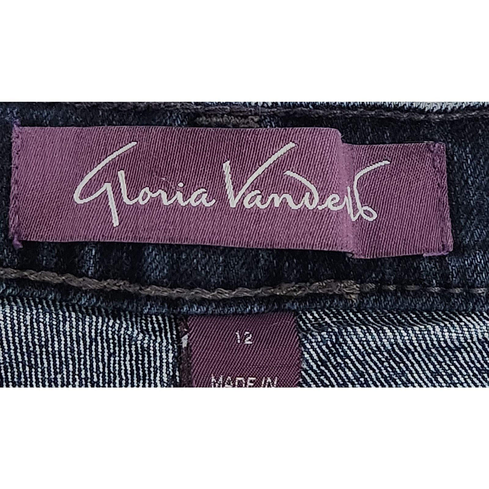 Gloria Vanderbilt Gloria Vanderbilt Dark Blue "Amanda" Flat Front Jeans 12 Size 34" / US 12 / IT 48 - 4 Thumbnail