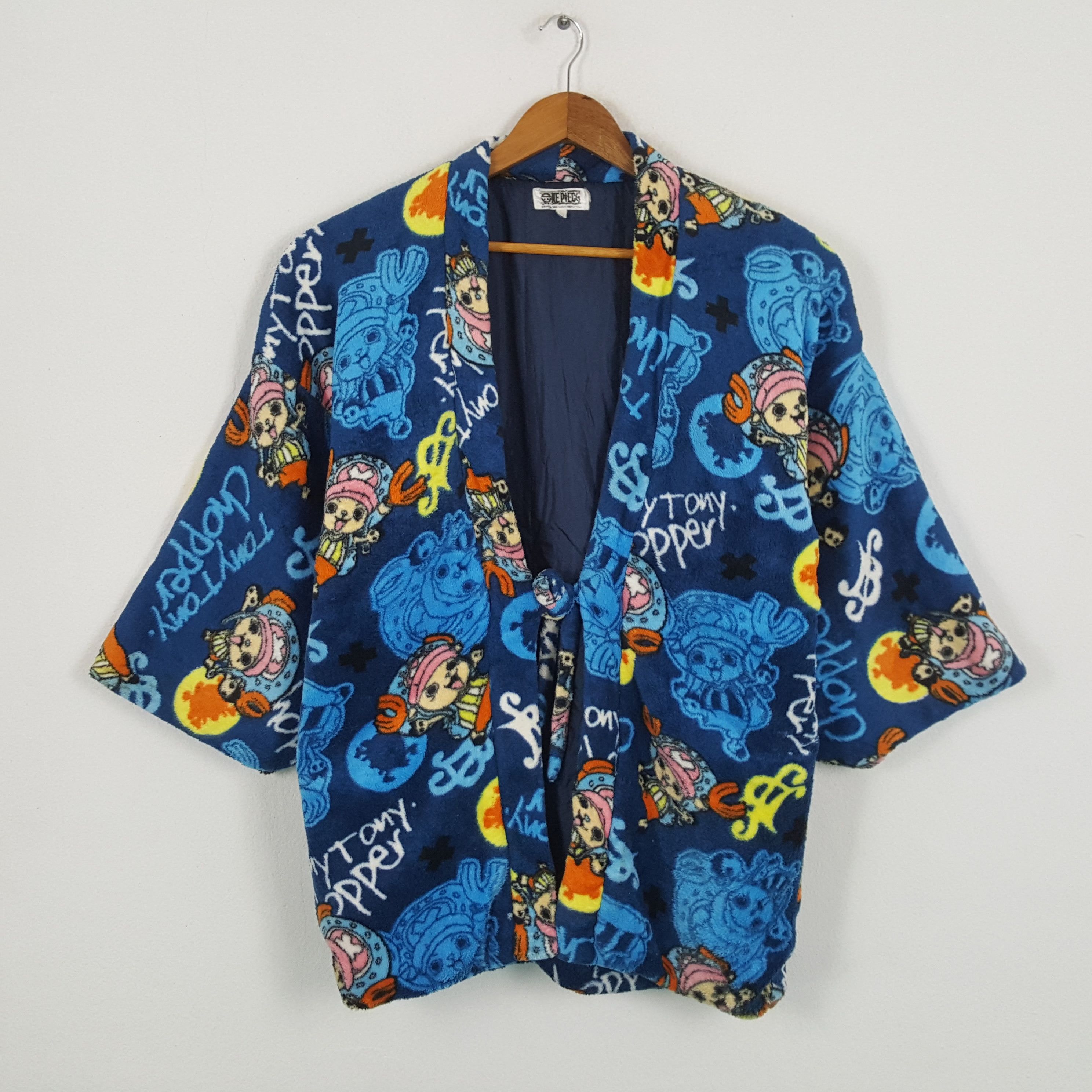 One Piece × Vintage Vintage ONE PIECE Japanese Animated Series Kimono Jacket Size US L / EU 52-54 / 3 - 1 Thumbnail