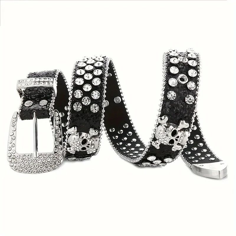 Japanese Brand Punk Rhinestone Cross Belt Size ONE SIZE - 2 Thumbnail