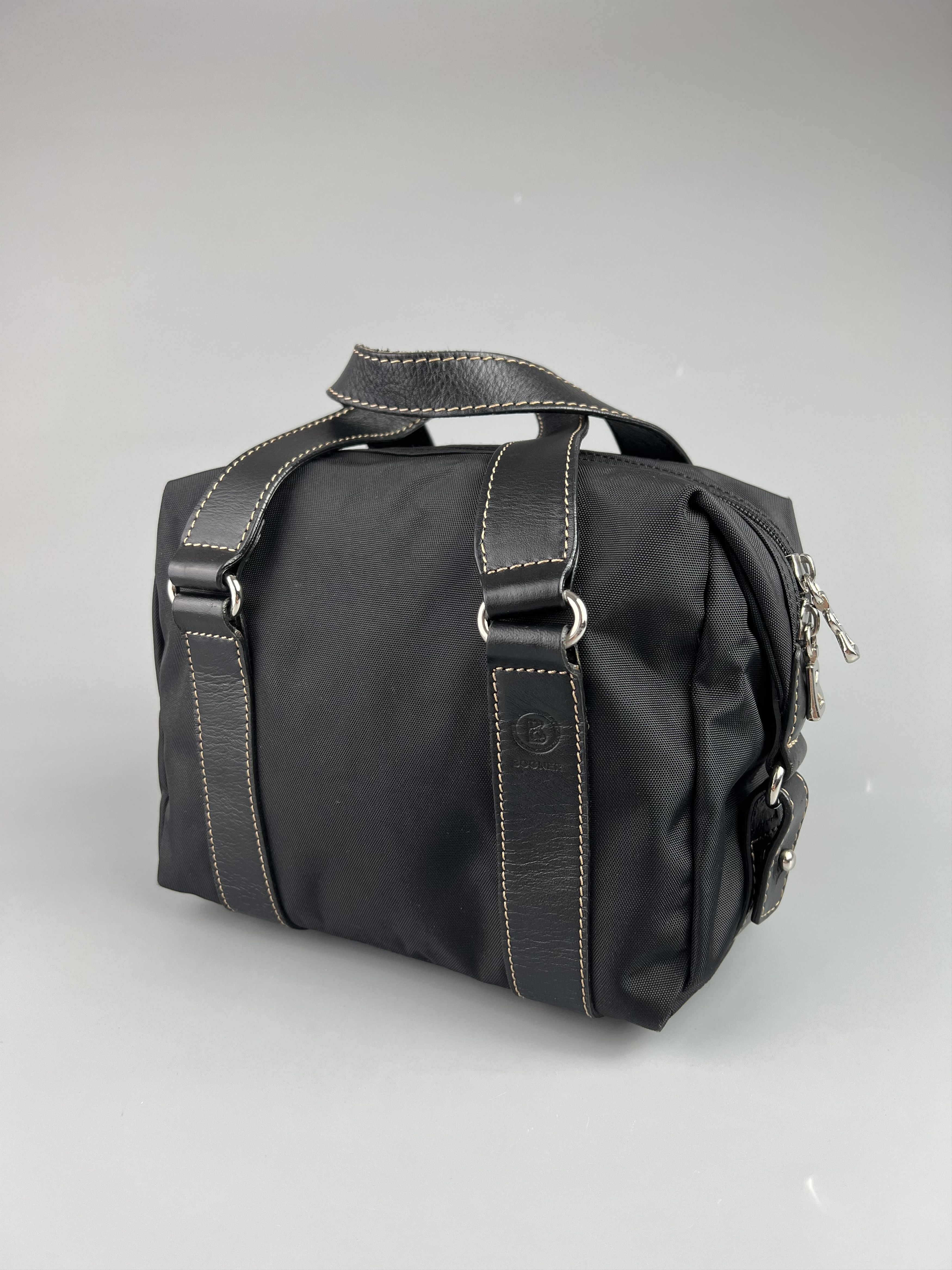 Bogner Bogner Women's Black Nylon Leather Mini Bag Handbag Size ONE SIZE - 1 Thumbnail