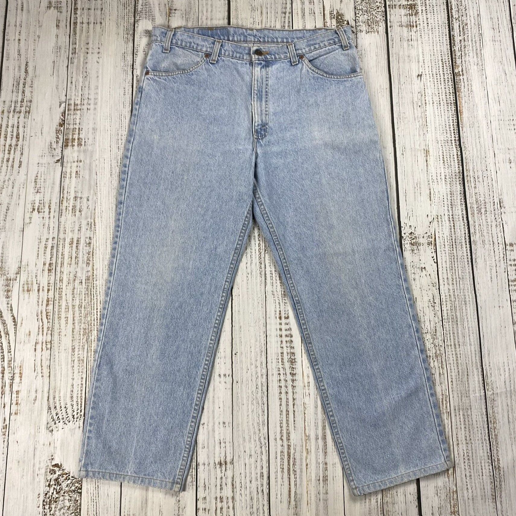 Levi's VINTAGE LEVI'S 506 ORANGE TAB JEANS 80s MENS REGULAR SIZE 38x30 LIGHT STONEWASH BLUE USA MADE Size US 38 / EU 54 - 6 Thumbnail
