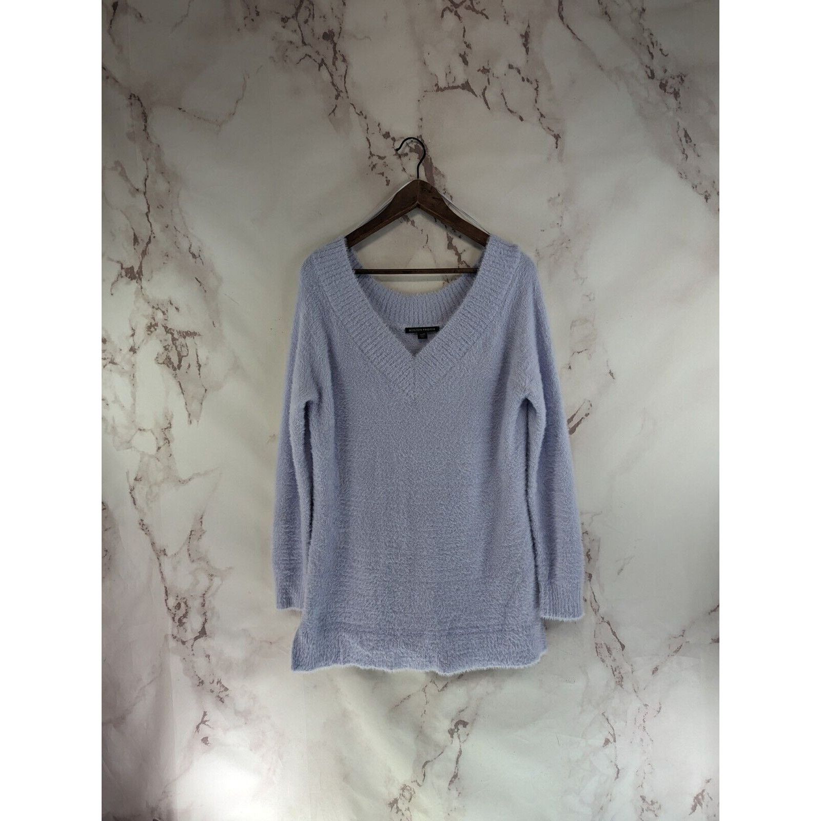 Boston Proper Boston Proper Sweater Womens Medium Purple Eyelash Slouchy Size M / US 6-8 / IT 42-44 - 1 Thumbnail