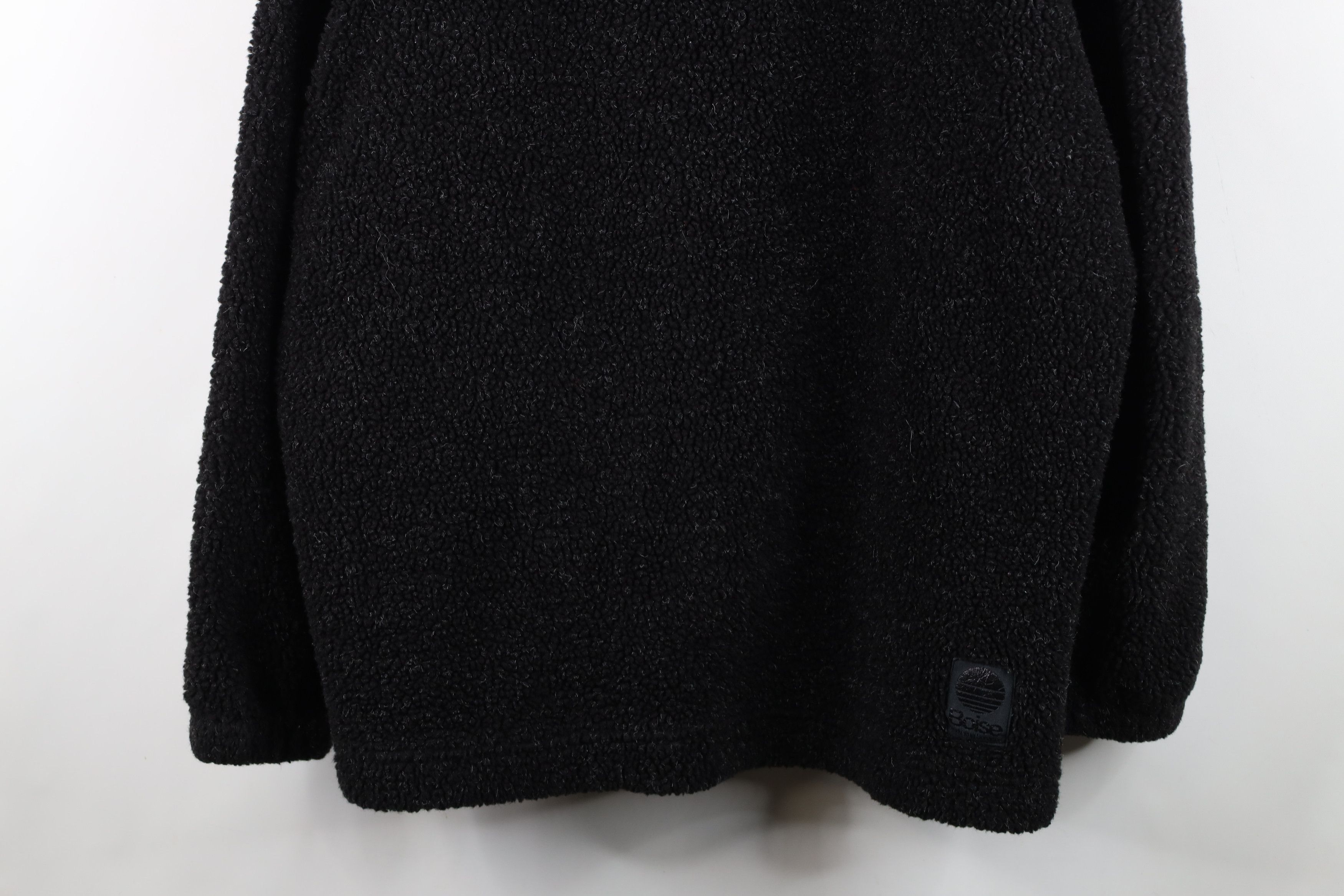 Vintage Vintage 90s Streetwear Deep Pile Fleece Chunky Sweater Black Size US XXL / EU 58 / 5 - 3 Thumbnail