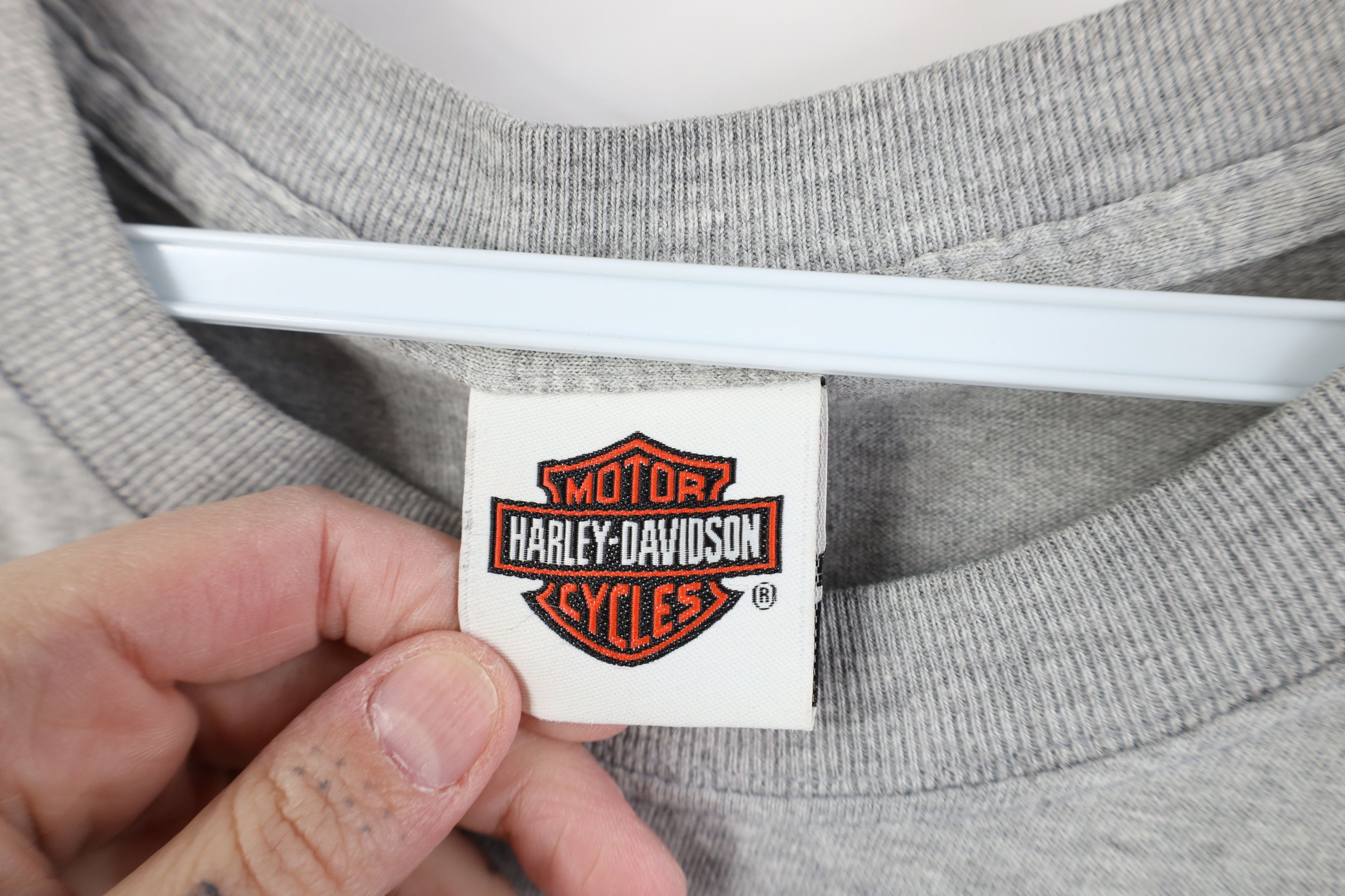 Harley Davidson Vintage Y2K 2002 Harley Davidson Mine At Motorcycle T-Shirt Size US L / EU 52-54 / 3 - 10 Thumbnail