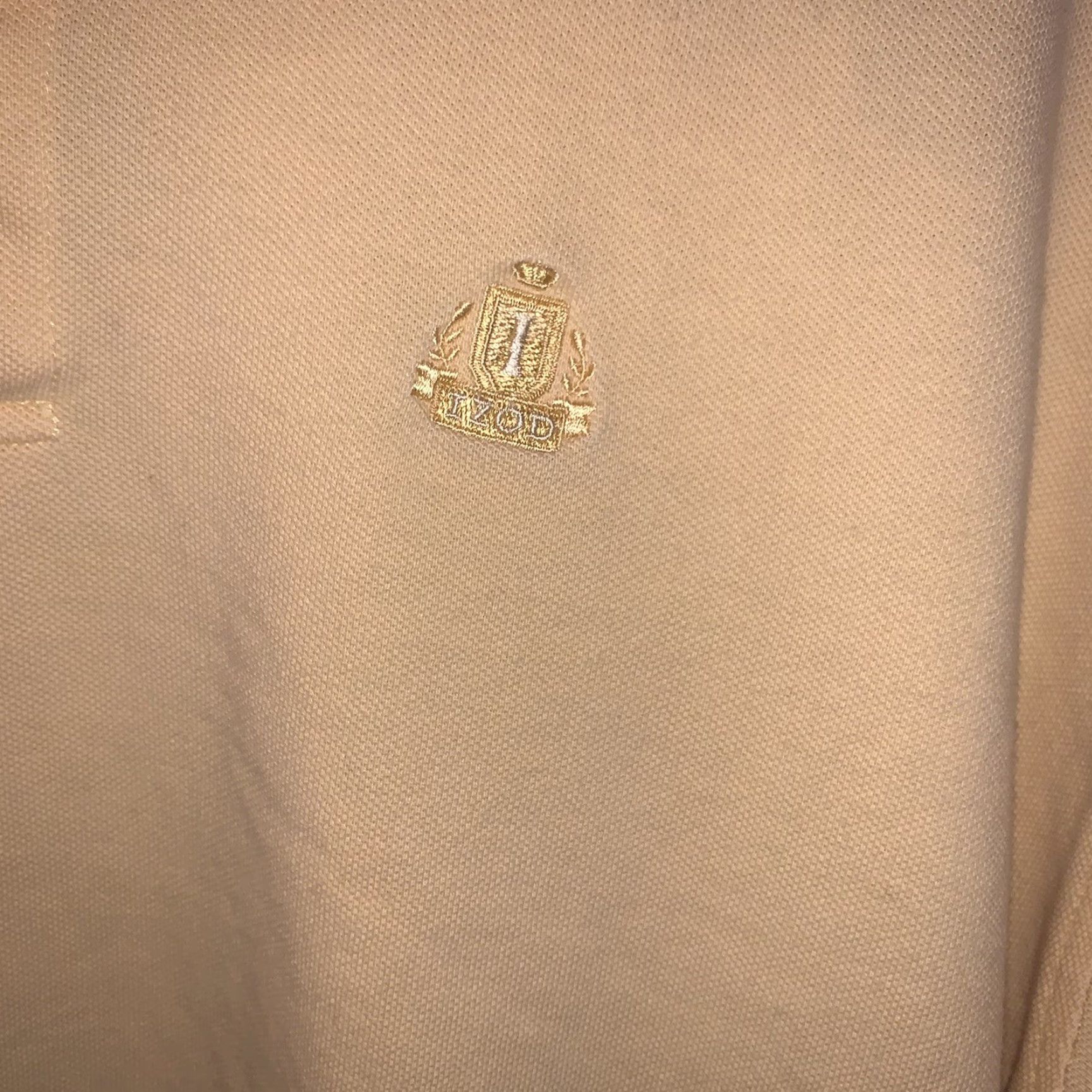 Izod IZOD Polo Men's XL Athletic Yellow Silk Wash Casual Classic Golf Shirt Mens Size US XL / EU 56 / 4 - 3 Thumbnail