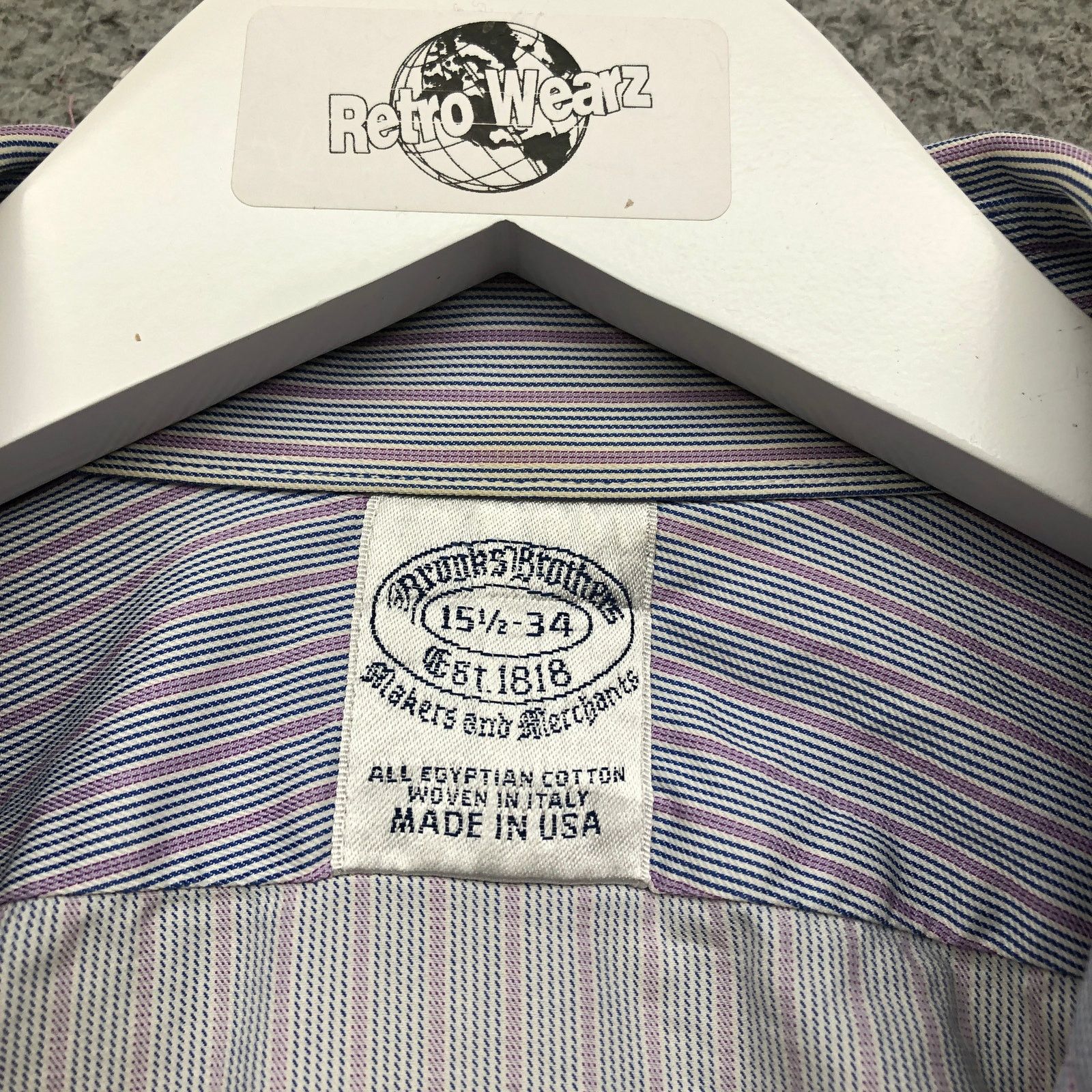 Brooks Brothers Vintage Brooks Bothers Button Dress Shirt Men M Striped Size US M / EU 48-50 / 2 - 4 Thumbnail