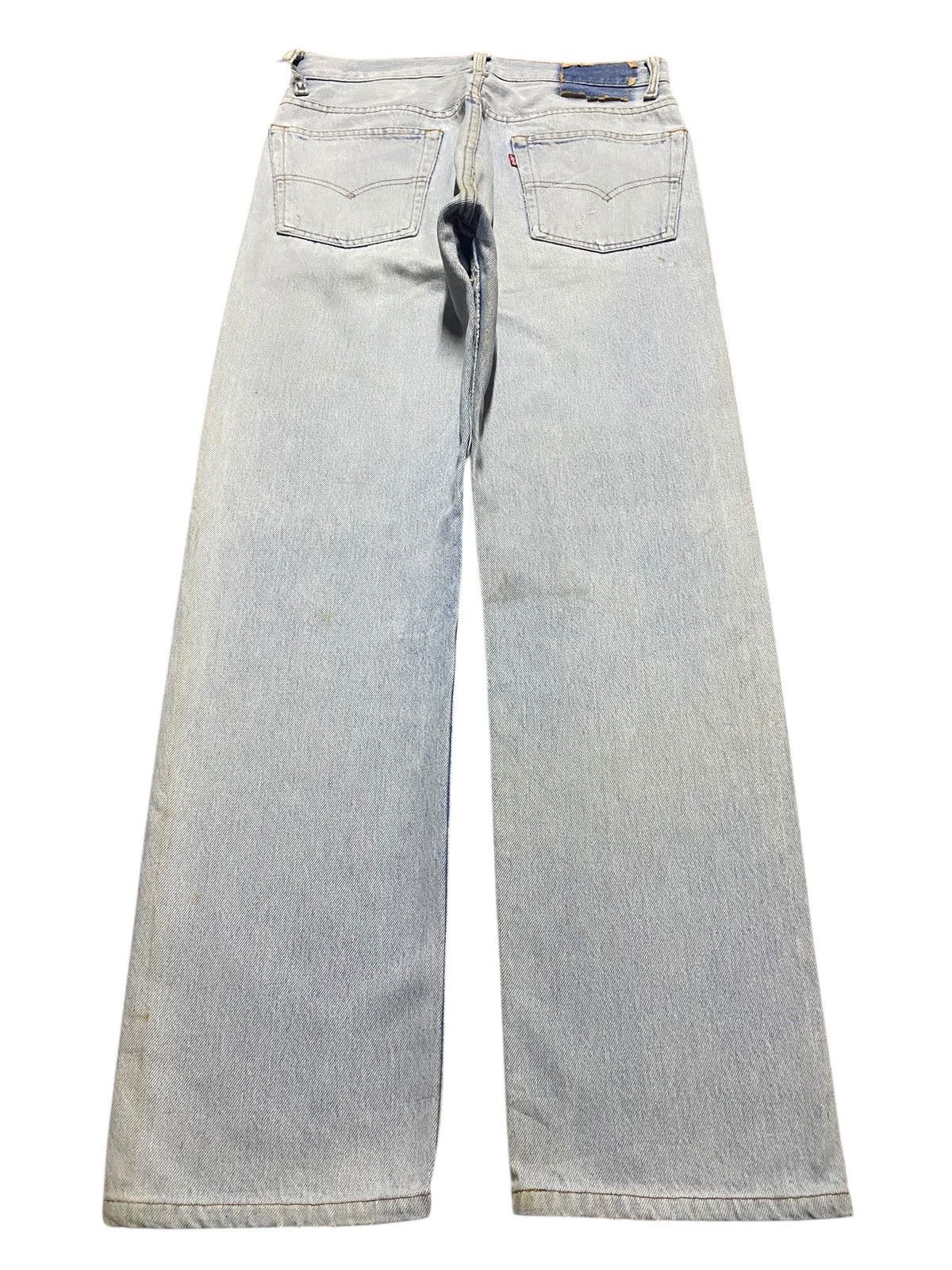 Levi's Vintage Clothing Vintage Levis 501 90s Light Wash Distressed Loose Jeans Size US 30 / EU 46 - 2 Thumbnail