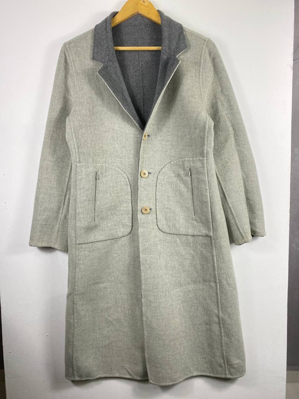 Adolfo Dominguez adolfo dominguez logn wool reversible jacket nice design Size US M / EU 48-50 / 2 - 8 Thumbnail