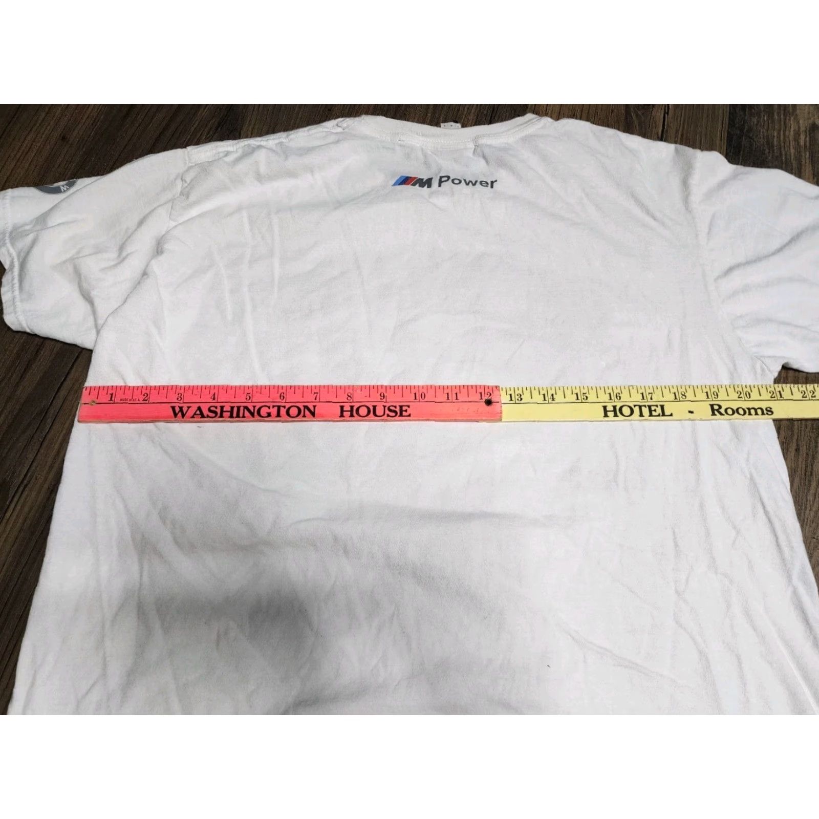 BMW Vintage BMW M Power Z4 Car Cropped T-Shirt Womens Large White Distressed Size L / US 10 / IT 46 - 3 Thumbnail