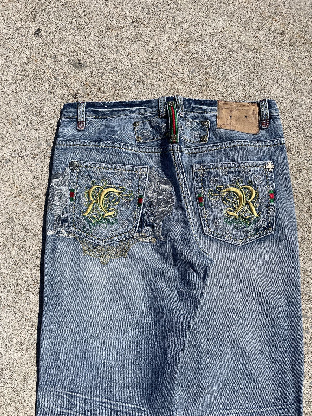 Other Ruthless Art Y2K Embroidered Denim Size US 36 / EU 52 - 2 Thumbnail