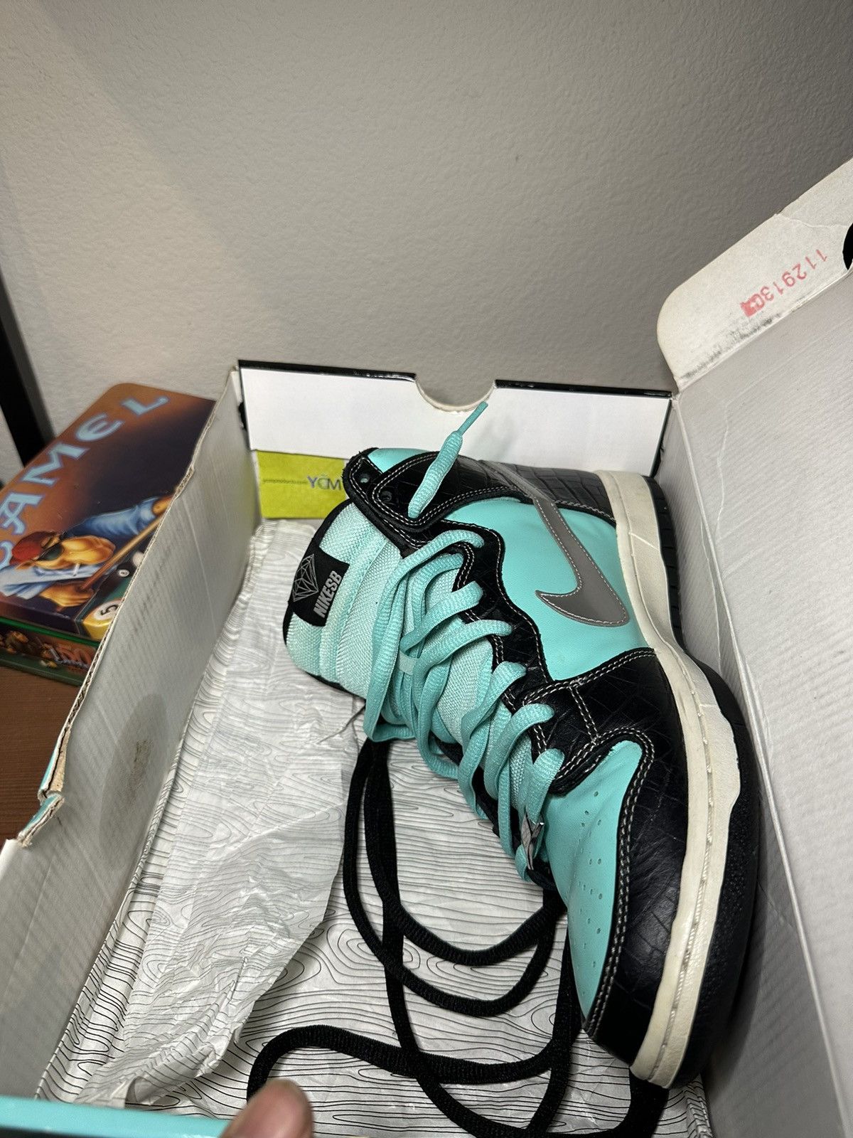 Diamond Supply Co. × Nike Nike SB Dunk High Premium x Diamond Supply Co. Tiffany 2014 Size US 10 / EU 43 - 9 Thumbnail
