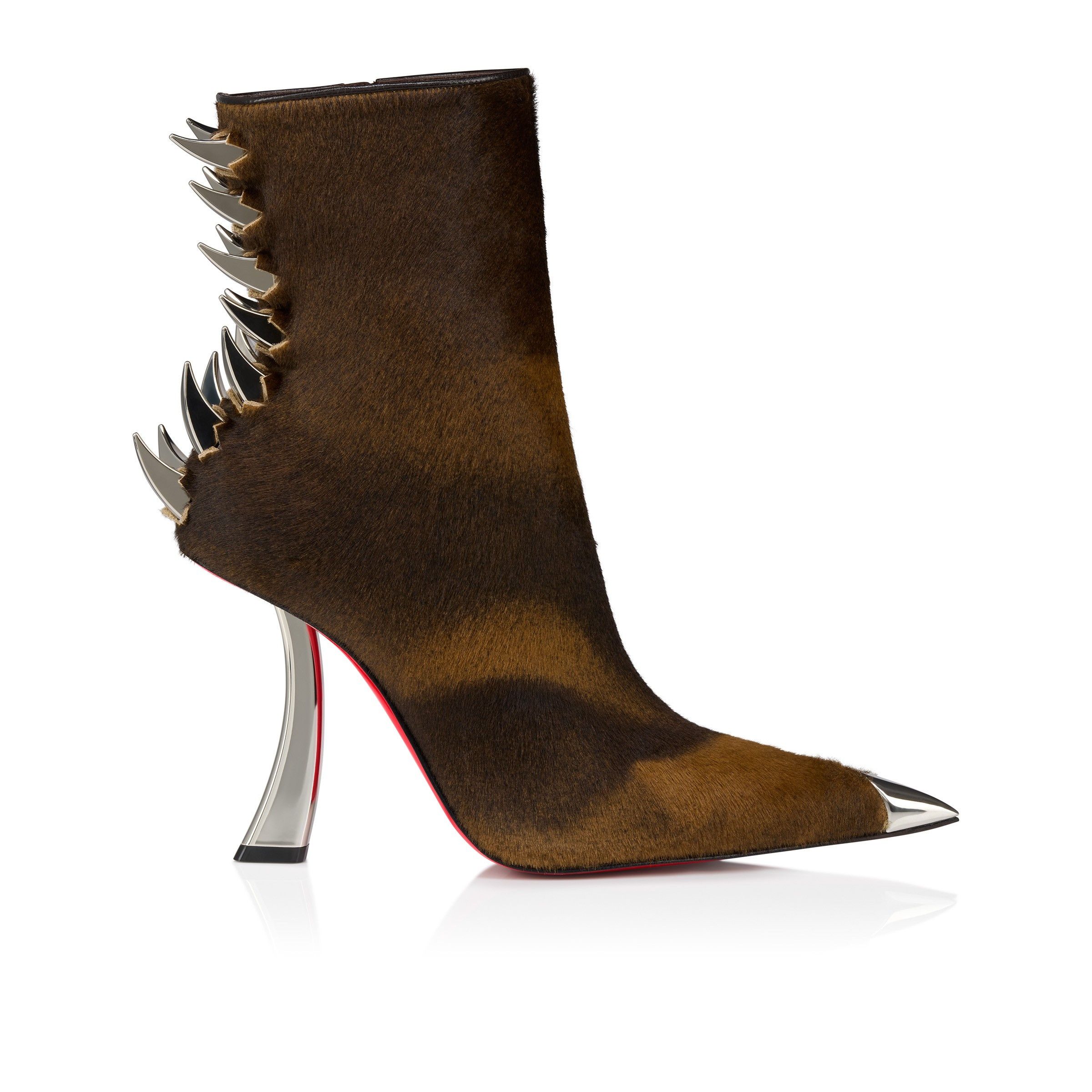 Christian Louboutin oc11z0126 Kate Max Booty Spikes Claw in Brown Size US 8 / IT 38 - 2 Thumbnail