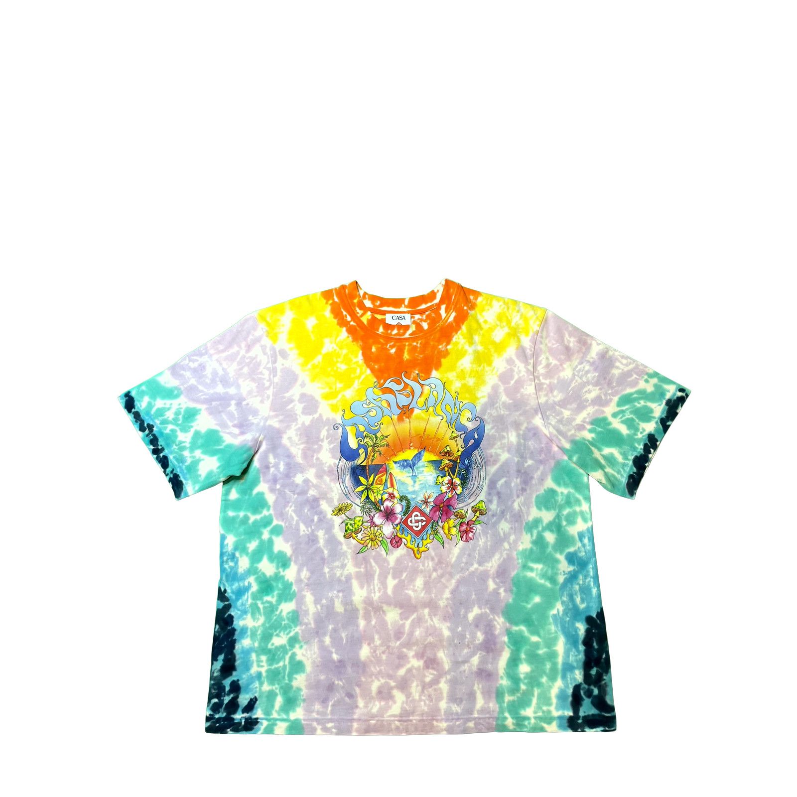 Casablanca Casablanca Surf Trip Tie Dye Multicolor Tee Size US XL / EU 56 / 4 - 1 Thumbnail