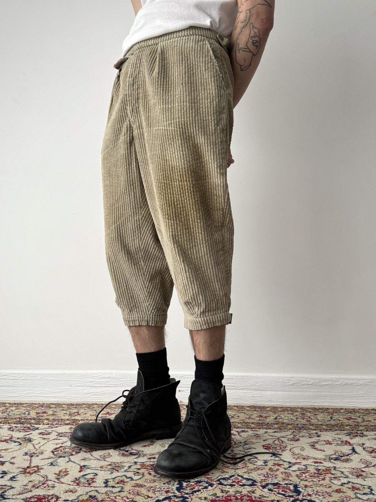 Vintage 1950s Vintage German Hunting Plus Fours Corduroy Trousers Size US 30 / EU 46 - 1 Thumbnail