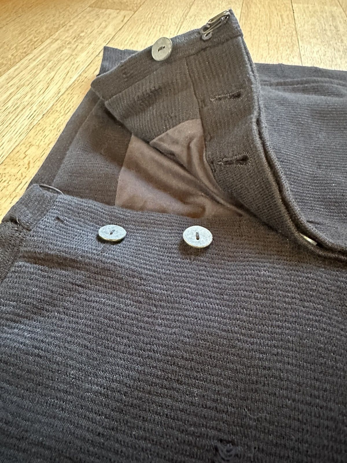 Label Under Construction Soft and comfortable black suit cotton/linen. Size 52R - 6 Thumbnail