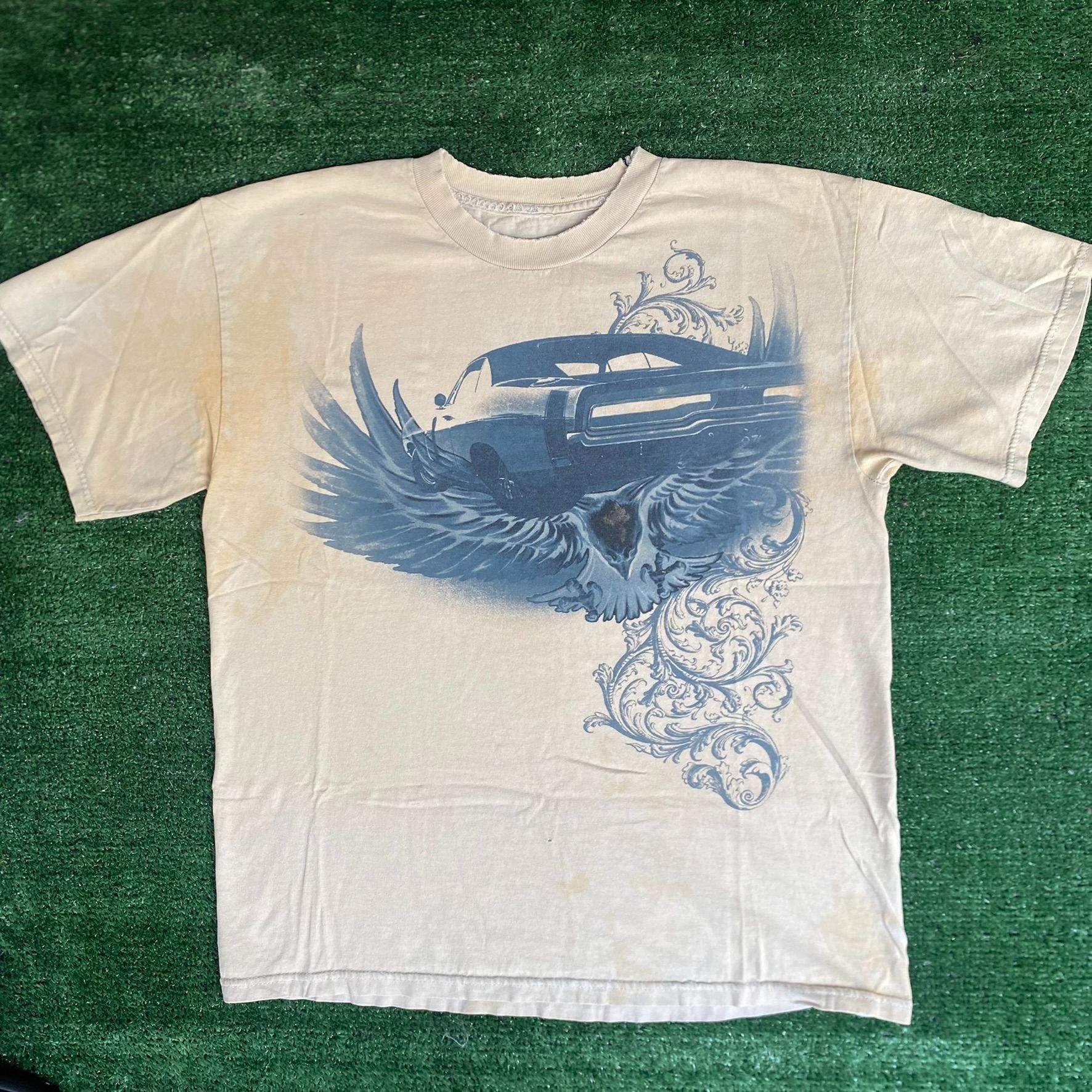 Vintage Vintage Y2K Gothic Muscle Car Shirt Grunge Automotive Tee Size US L / EU 52-54 / 3 - 1 Thumbnail
