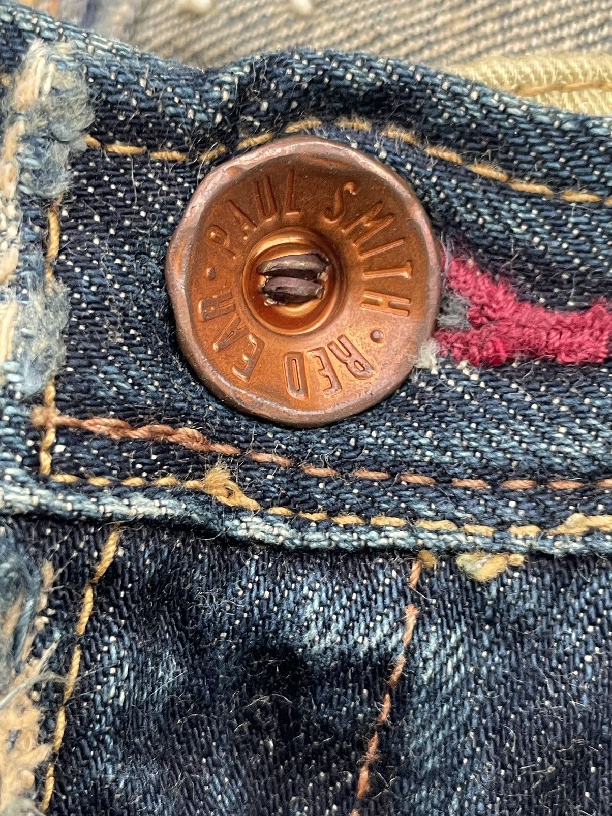 Japanese Brand × Paul Smith Red Ear Paul Smith Red Ear Howgate Wonder Selvedge Distresed Size US 31 - 20 Thumbnail