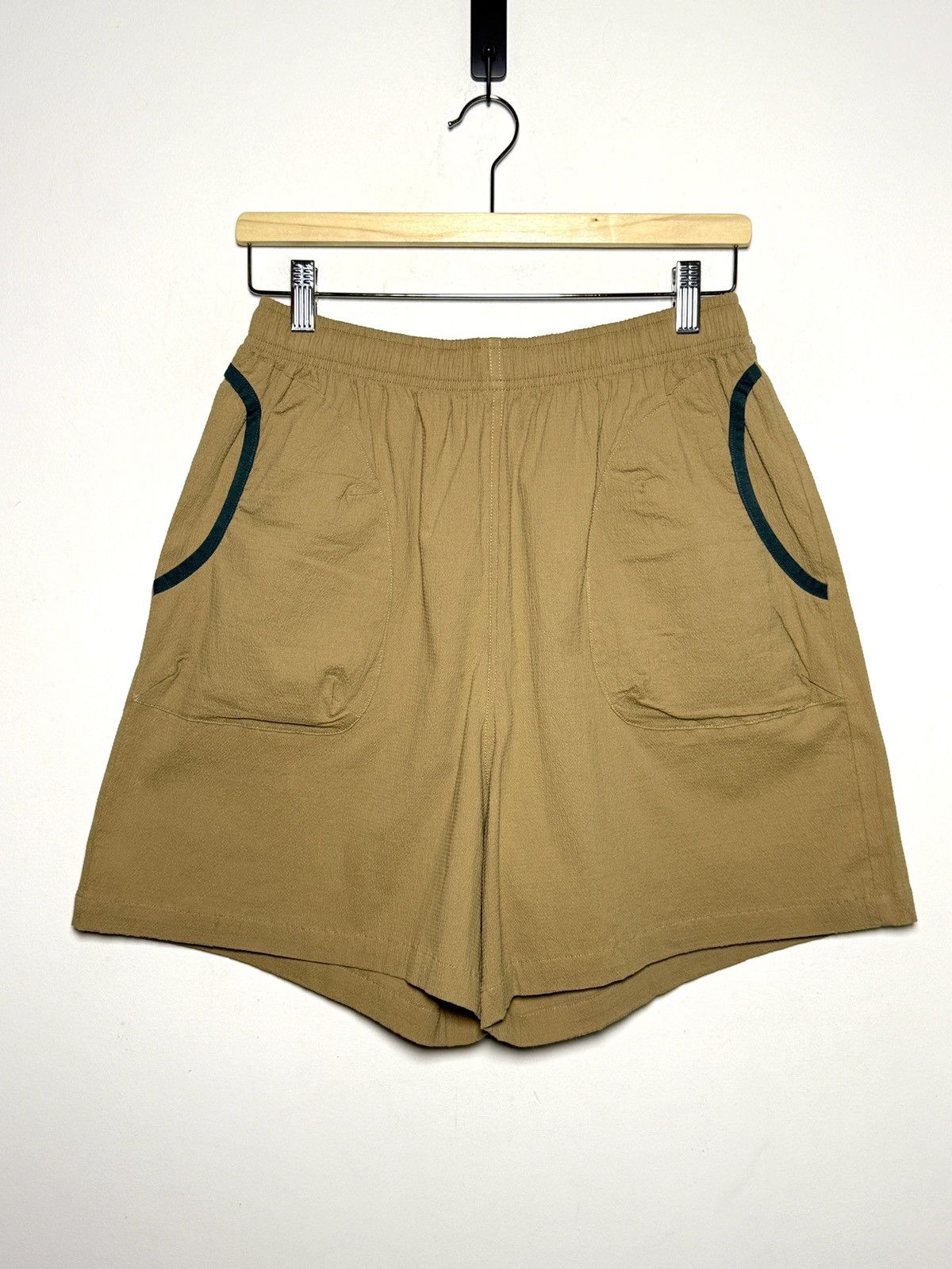 Brain Dead BRAIN DEAD Stretch Cotton Soccer Shorts Beige m-l Size US 34 / EU 50 - 1 Thumbnail