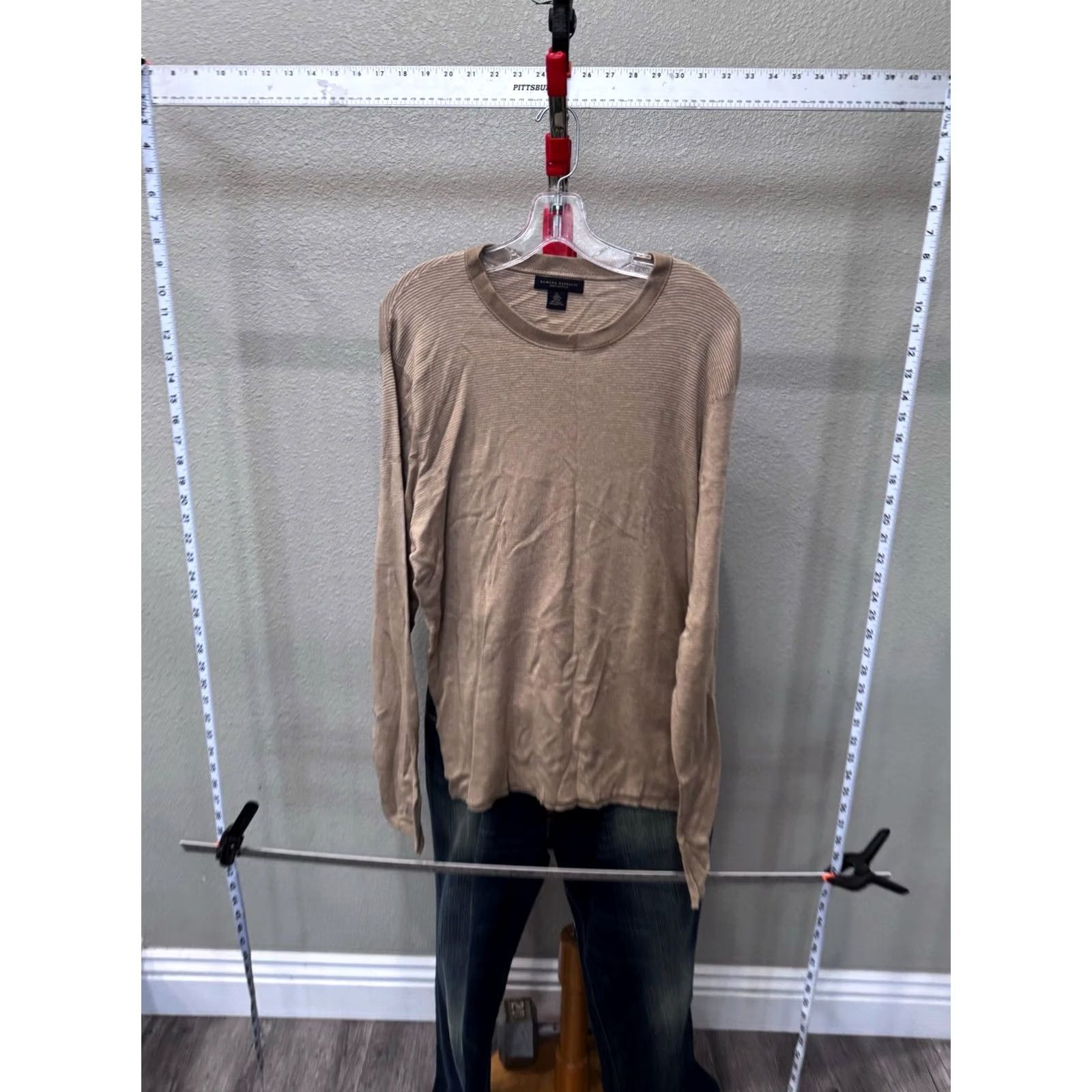 Banana Republic Banana Republic Sweater Mens XL Sharp Silk Ctn Stripe Size US XL / EU 56 / 4 - 4 Thumbnail