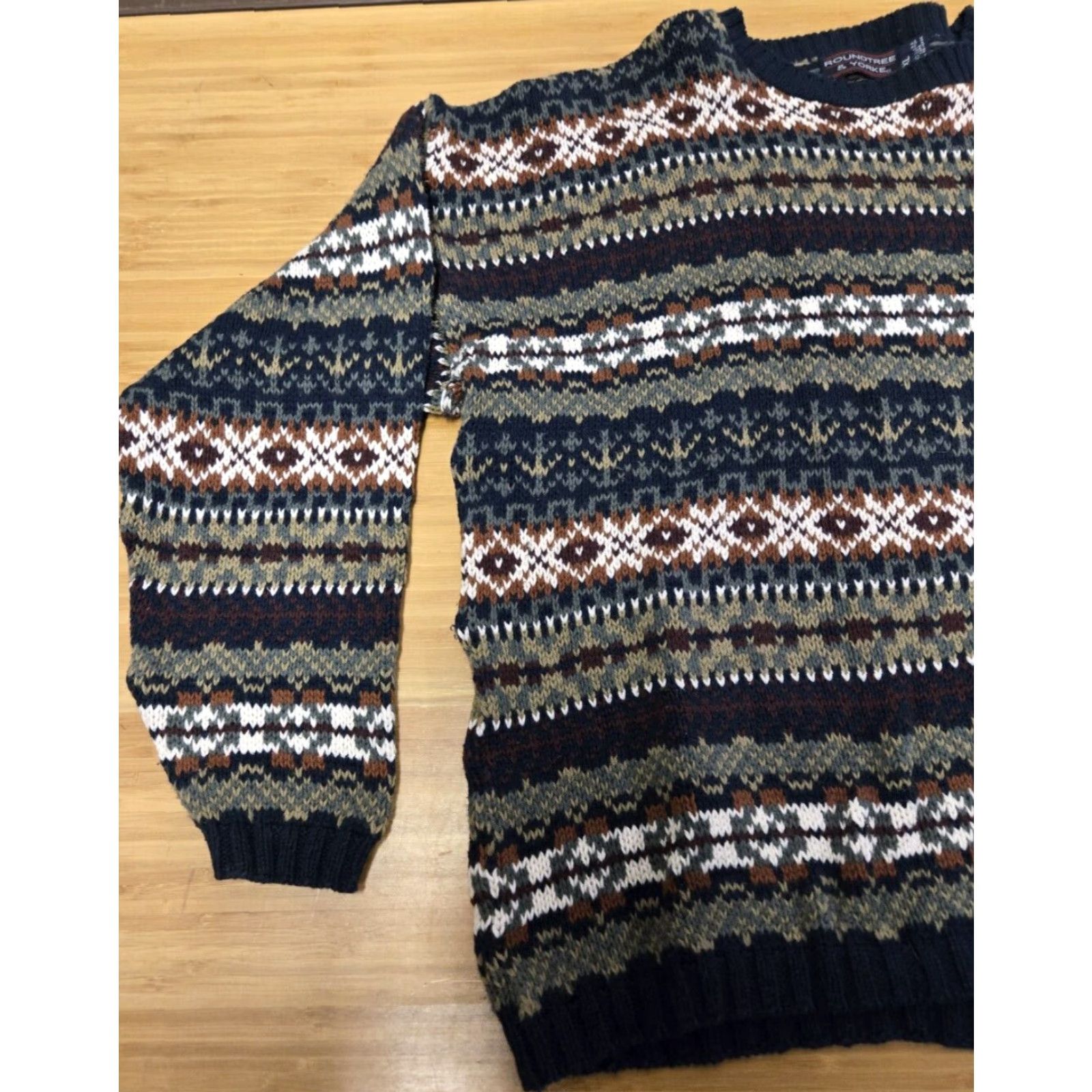 Roundtree & Yorke VINTAGE Roundtree & Yorke Striped Sweater Long Sleeve Men’s 2XL Size US XXL / EU 58 / 5 - 4 Thumbnail