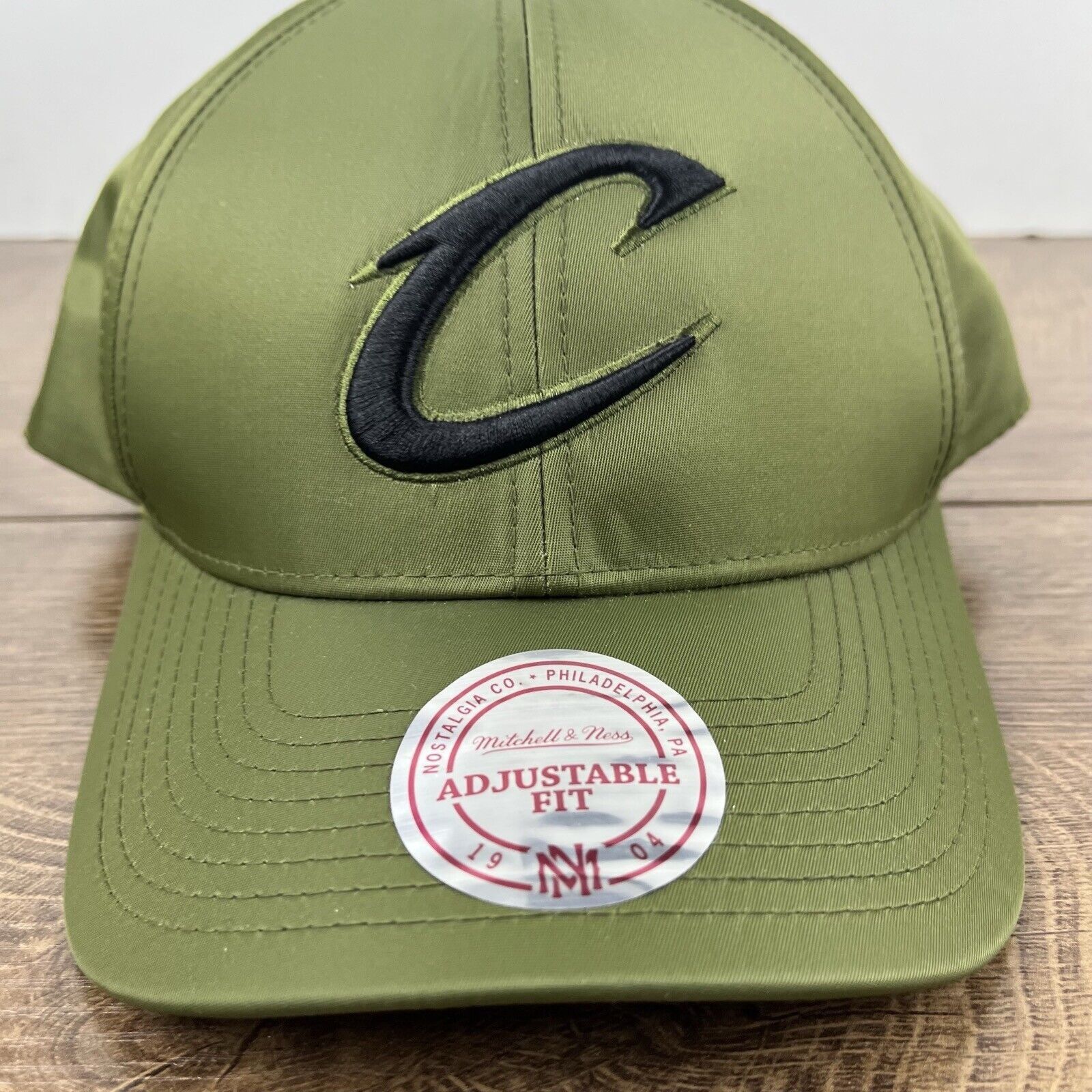 Mitchell & Ness Cleveland Cavaliers Snapback Hat Green Adjustable Hat Green Size ONE SIZE - 6 Thumbnail