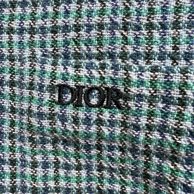 Dior Dior SS23 Embroidered Logo plaid button long-sleeved shirt Size US XXS / EU 40 - 4 Thumbnail