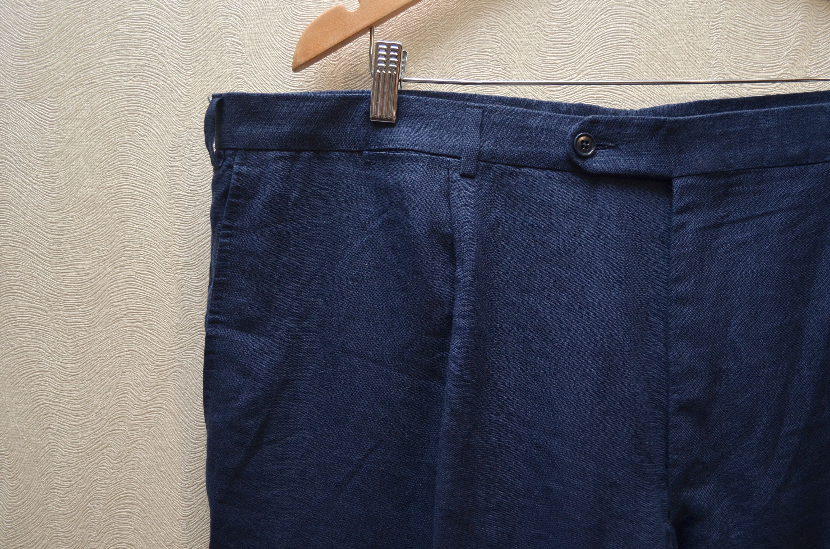 Ermenegildo Zegna × Z Zegna Ermenegildo Zegna Su Misura 100% Linen Pants Size W40 L32 Size US 44 / EU 60 - 3 Thumbnail