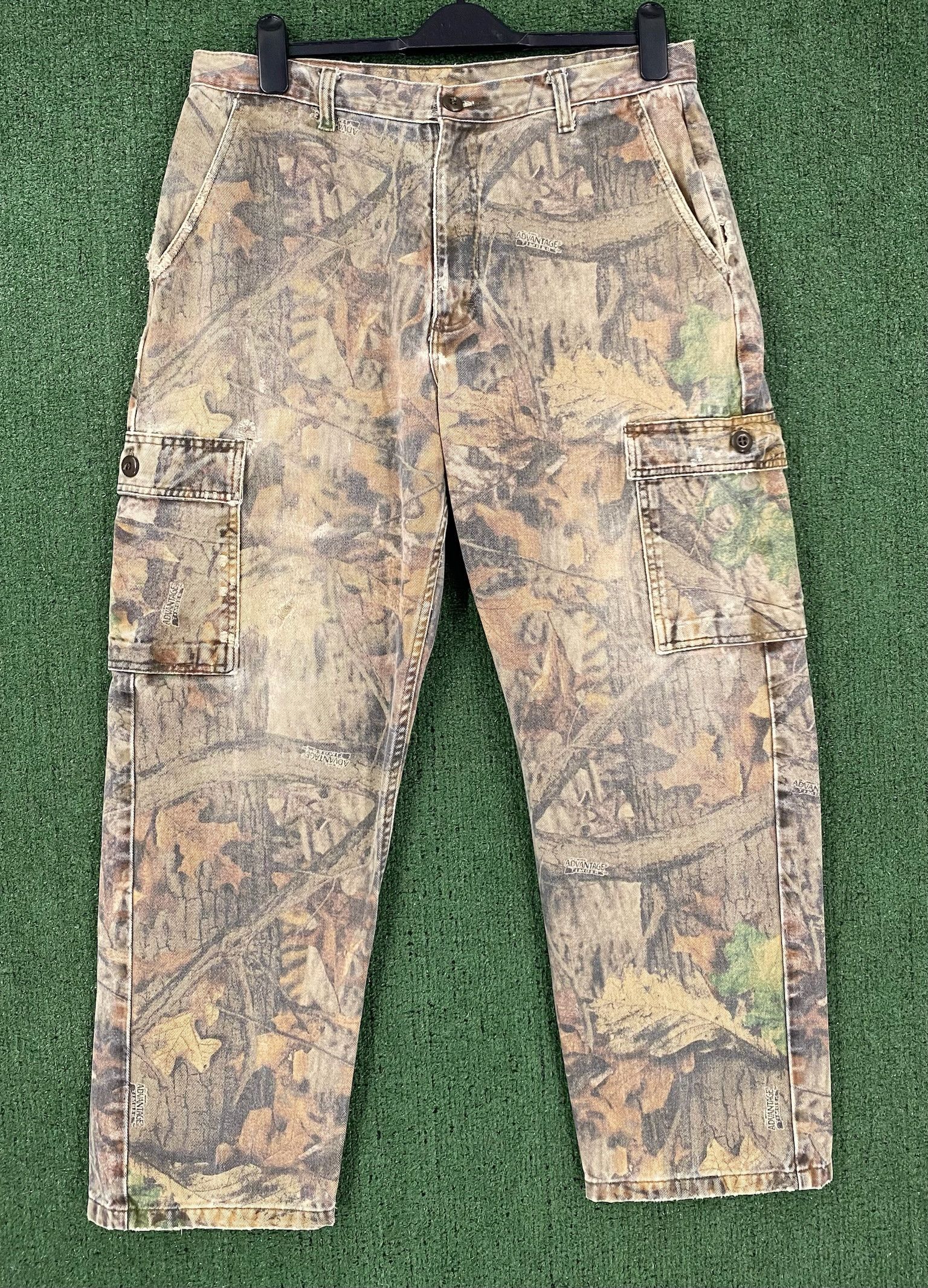 Wrangler 90’s Wrangler Advantage Camo Distressed Cargo Pants 33 Size US 33 - 1 Thumbnail