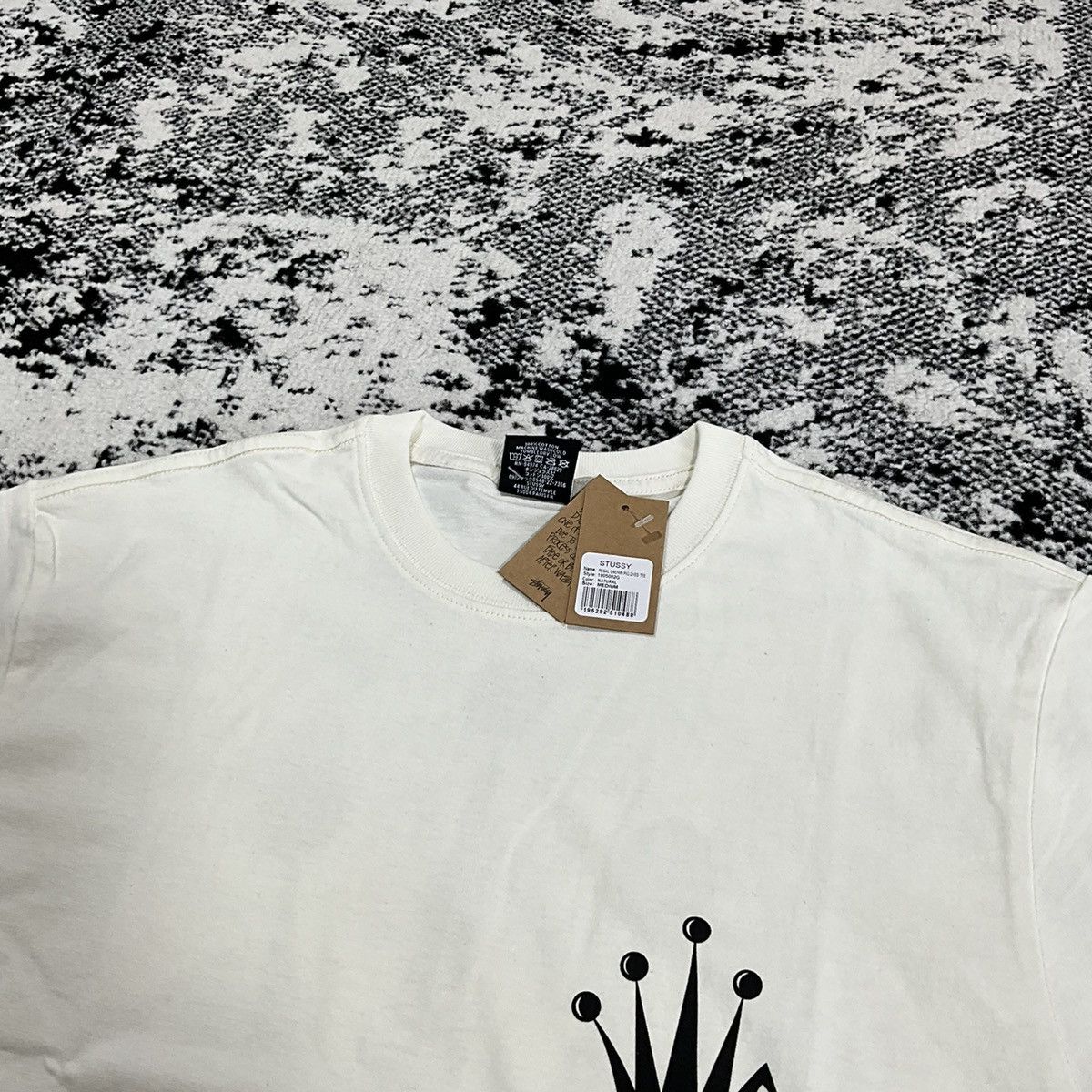 Stussy STUSSY REGAL CROWN PIGMNET DYED TEE NATURAL - M Size US M / EU 48-50 / 2 - 6 Thumbnail