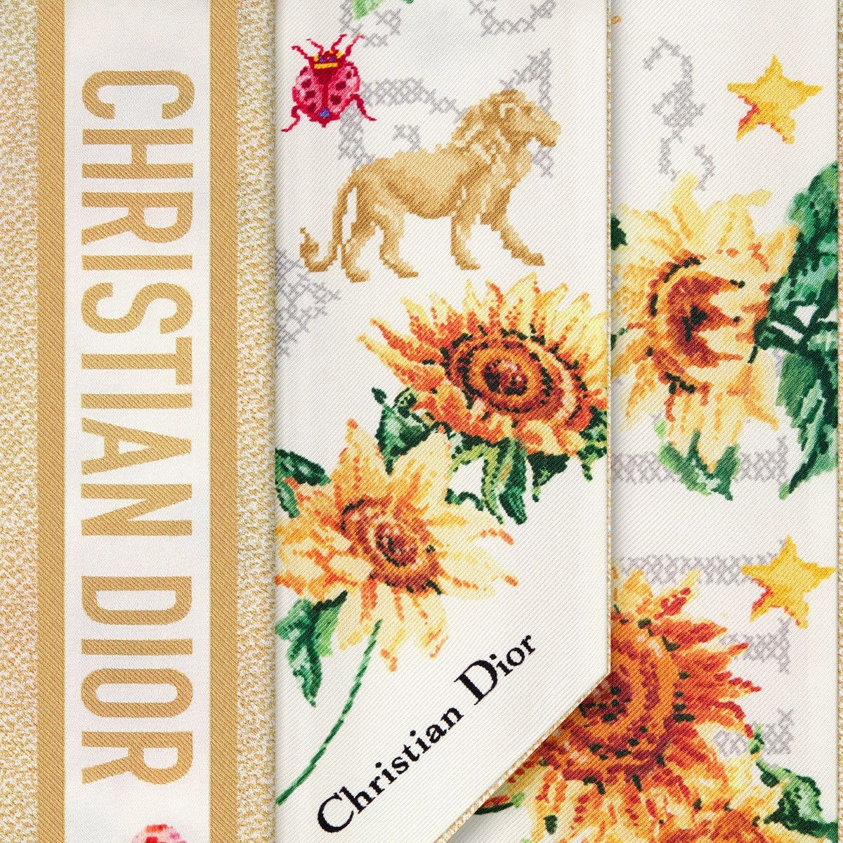 Dior o1bcso1str0226 Size:OS/Zodiac Leo Mitzah Scarf in Multicolor Size ONE SIZE - 3 Thumbnail