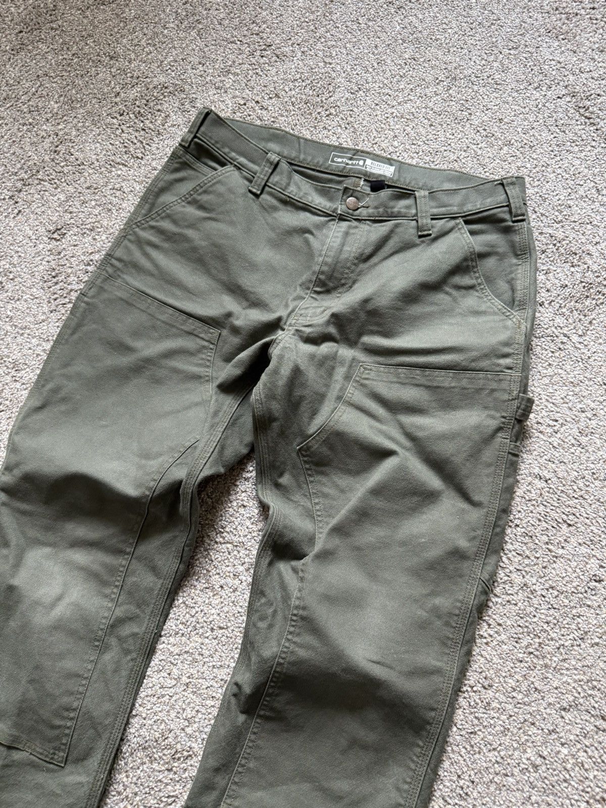 Carhartt Carhartt Rugged Flex Relaxed Fit Cargo Pants 36x30 Olive Size US 36 / EU 52 - 2 Thumbnail